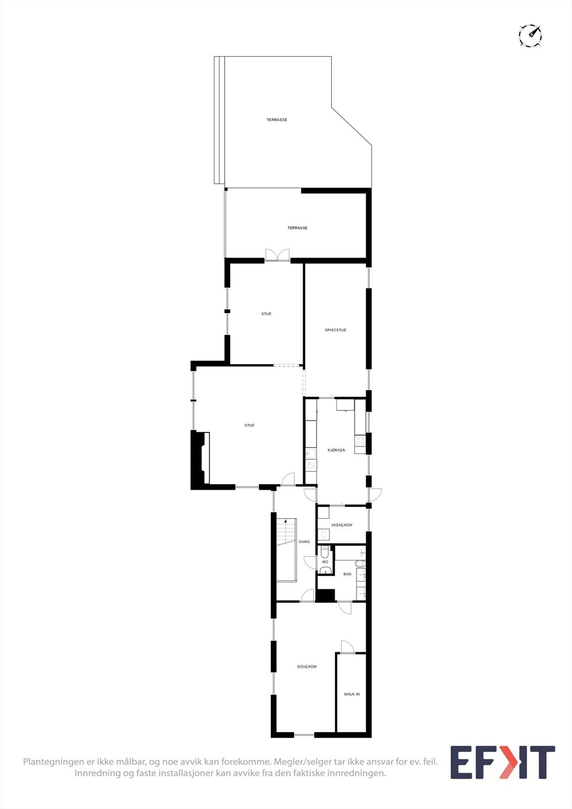 Plantegning 1. etg. Galleribilde