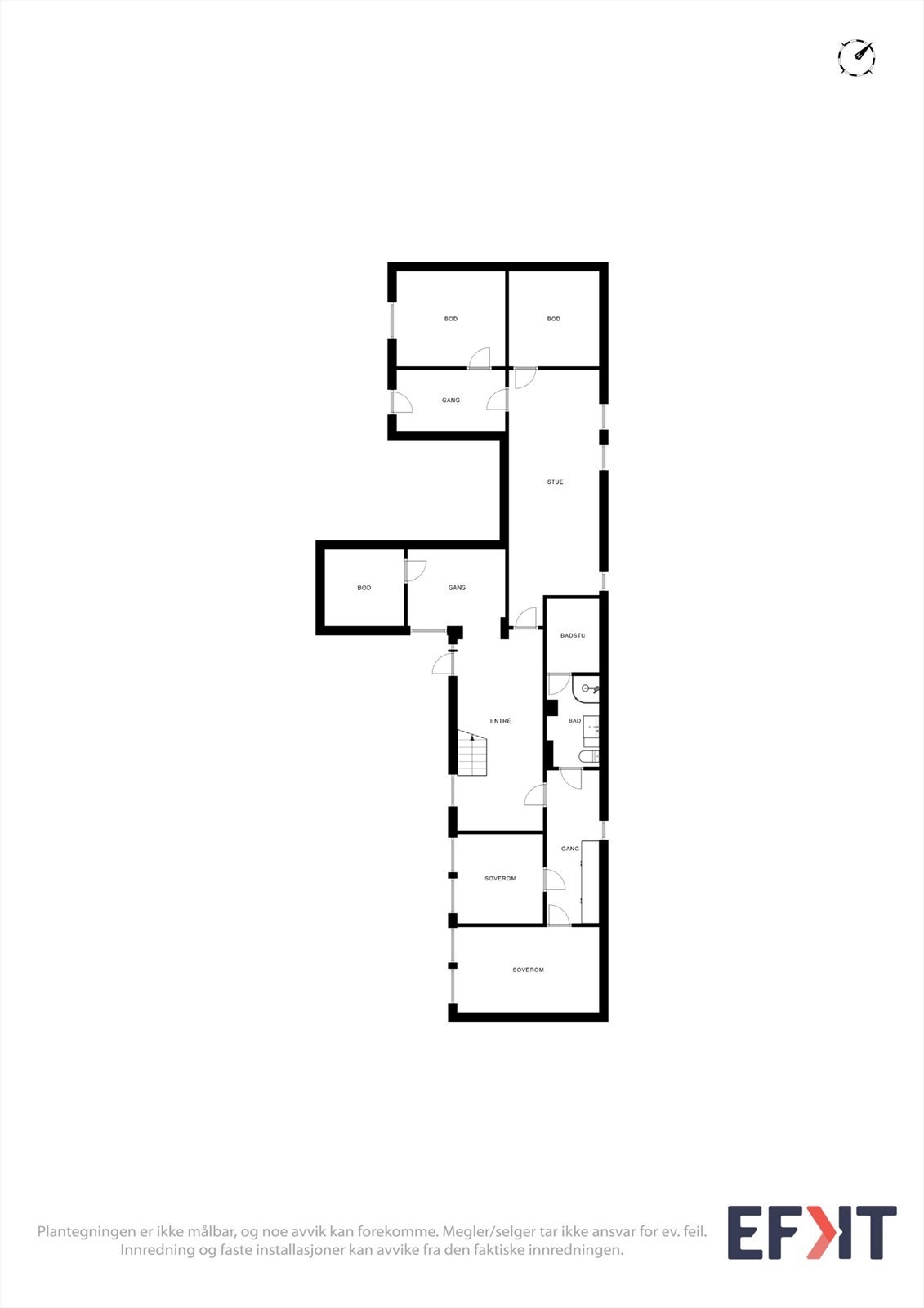 Plantegning u.etg. Galleribilde