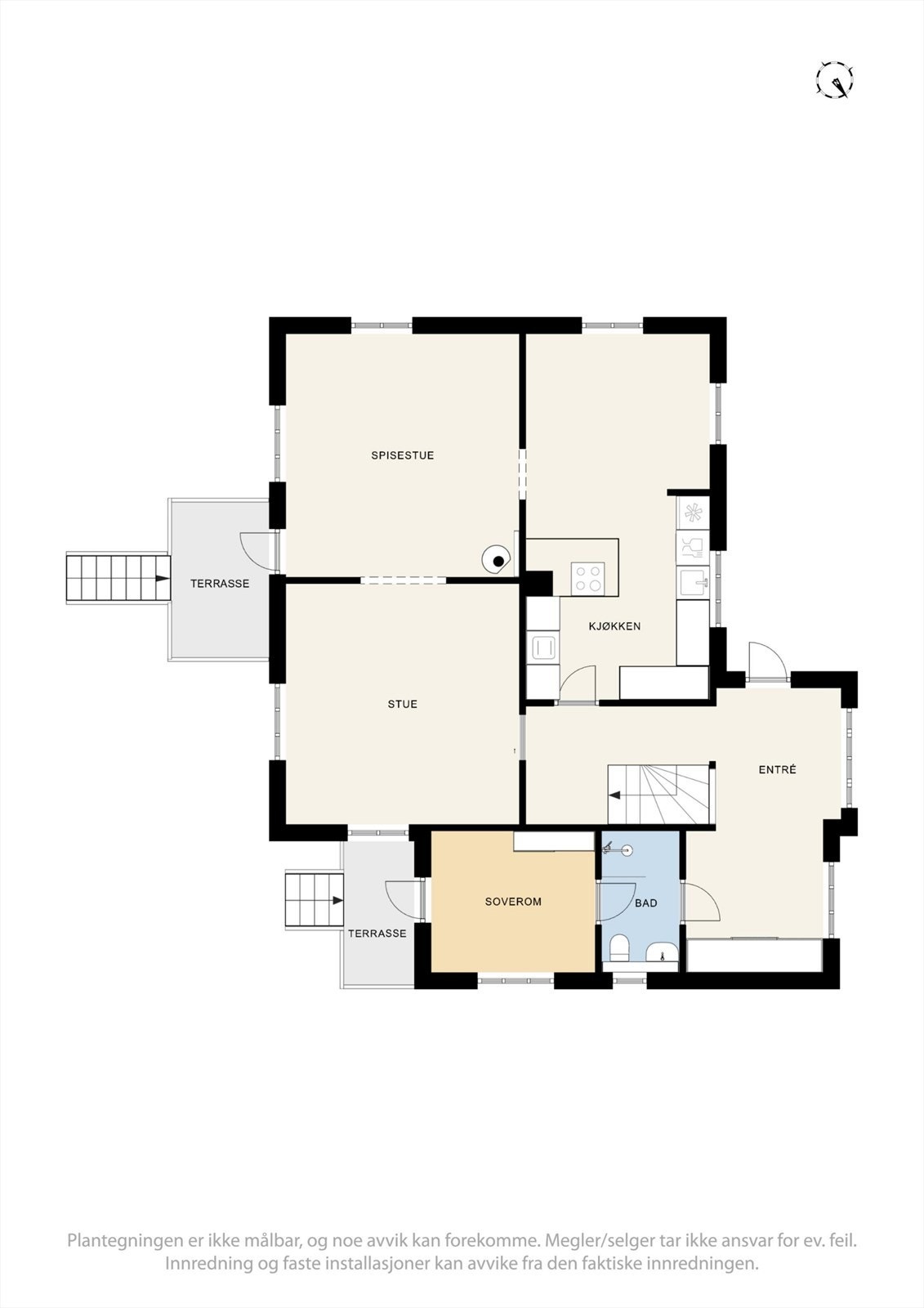 Plantegning 1. etg. Galleribilde