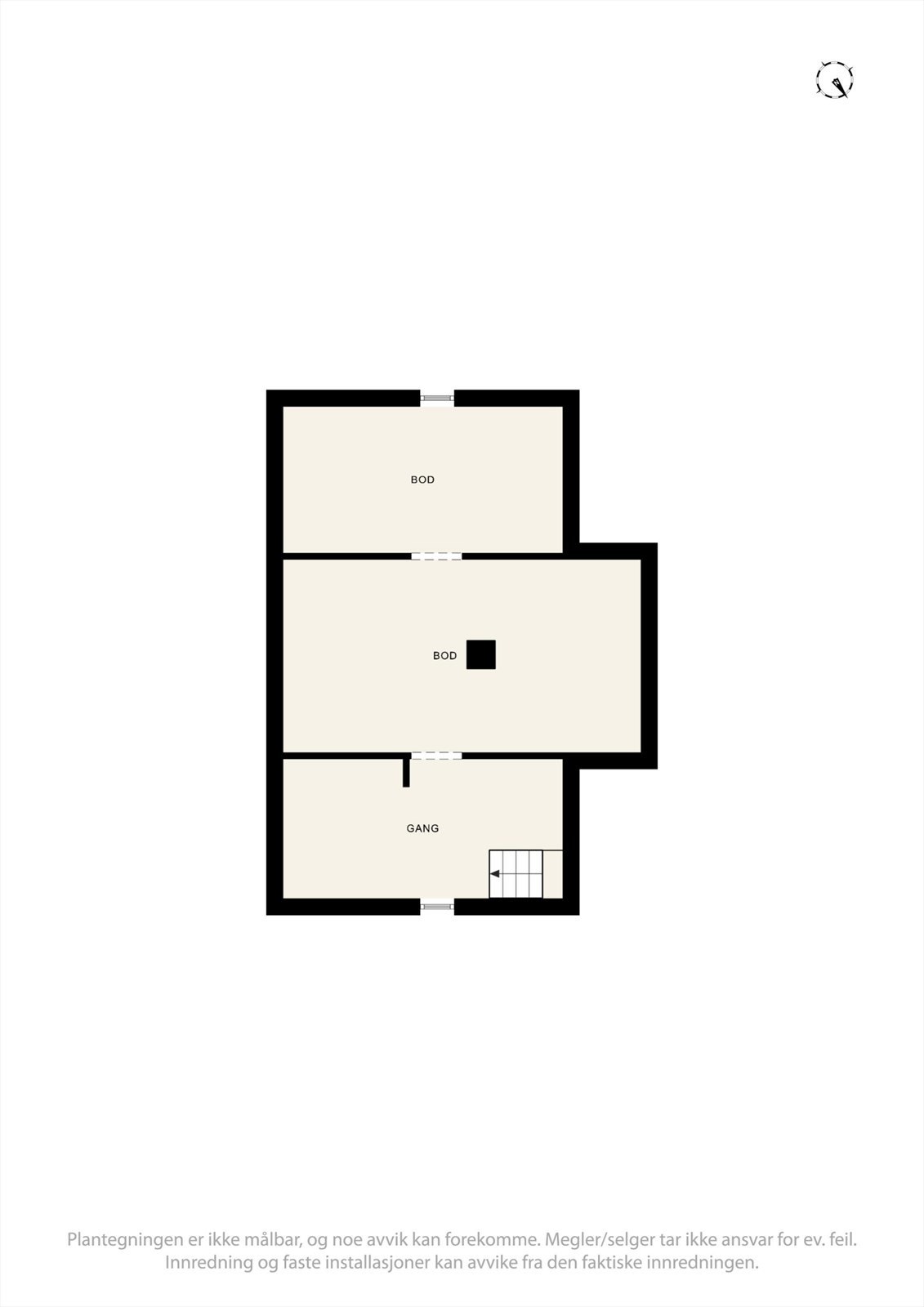 Plantegning loft. Galleribilde