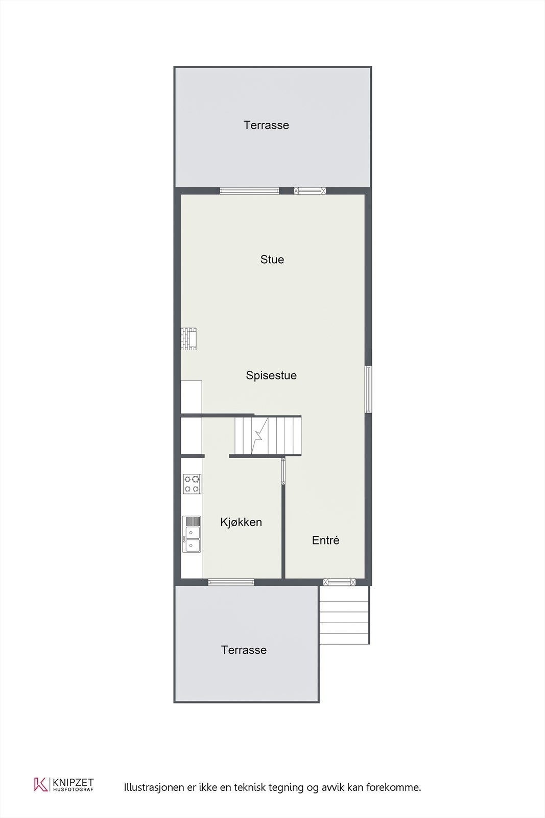 Plantegning 1.etasje Galleribilde