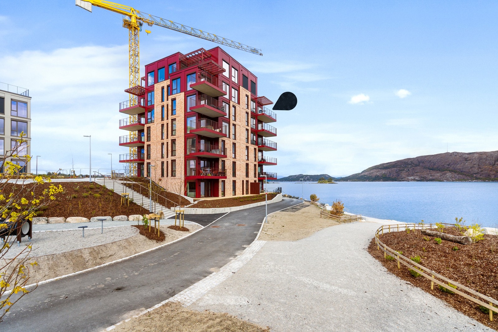 Leiligheten har en flott beliggenhet på hjørnet i 6. etasje. Galleribilde
