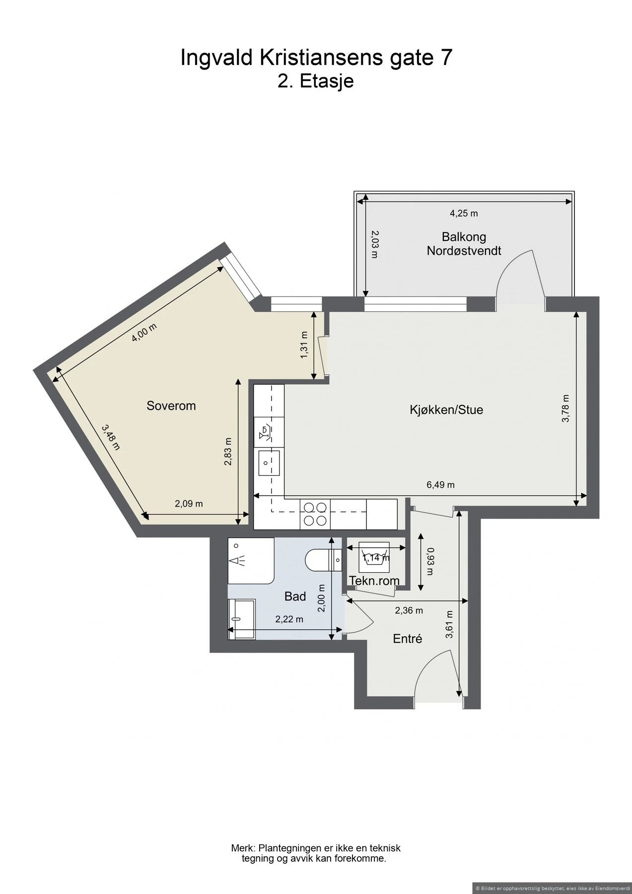Plantegning / 2. etasje Galleribilde