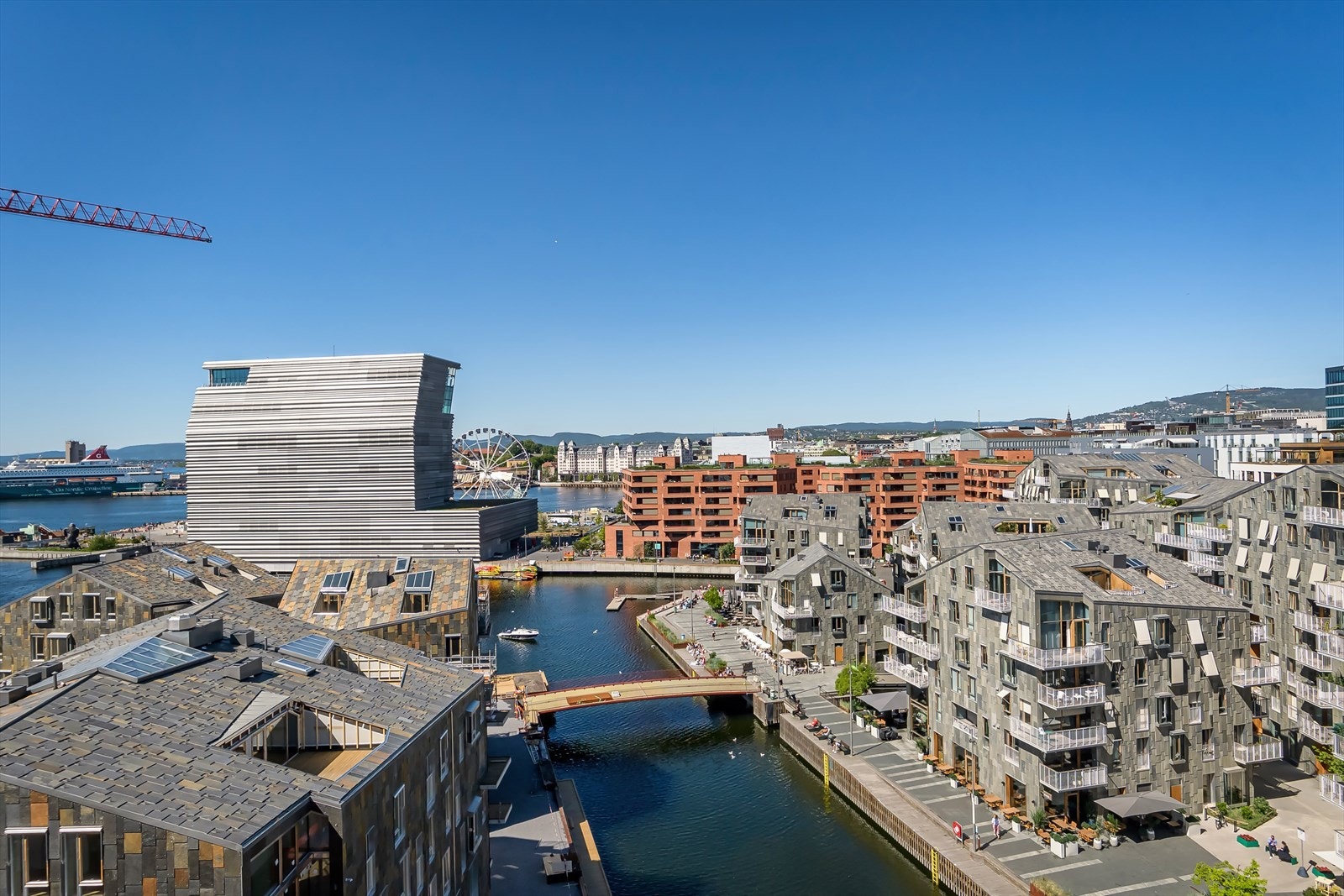 Felles takterrasse med nydelig utsikt over Oslo Galleribilde