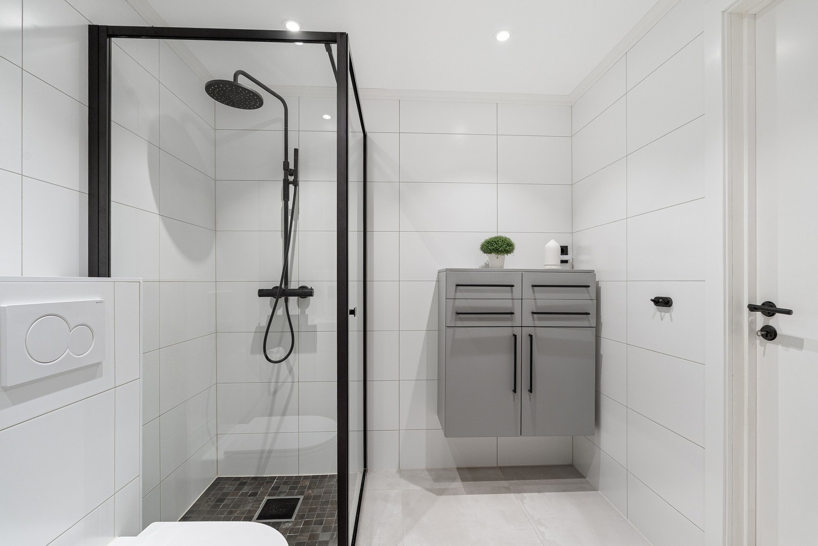 Badet er på 6kvm. Galleribilde
