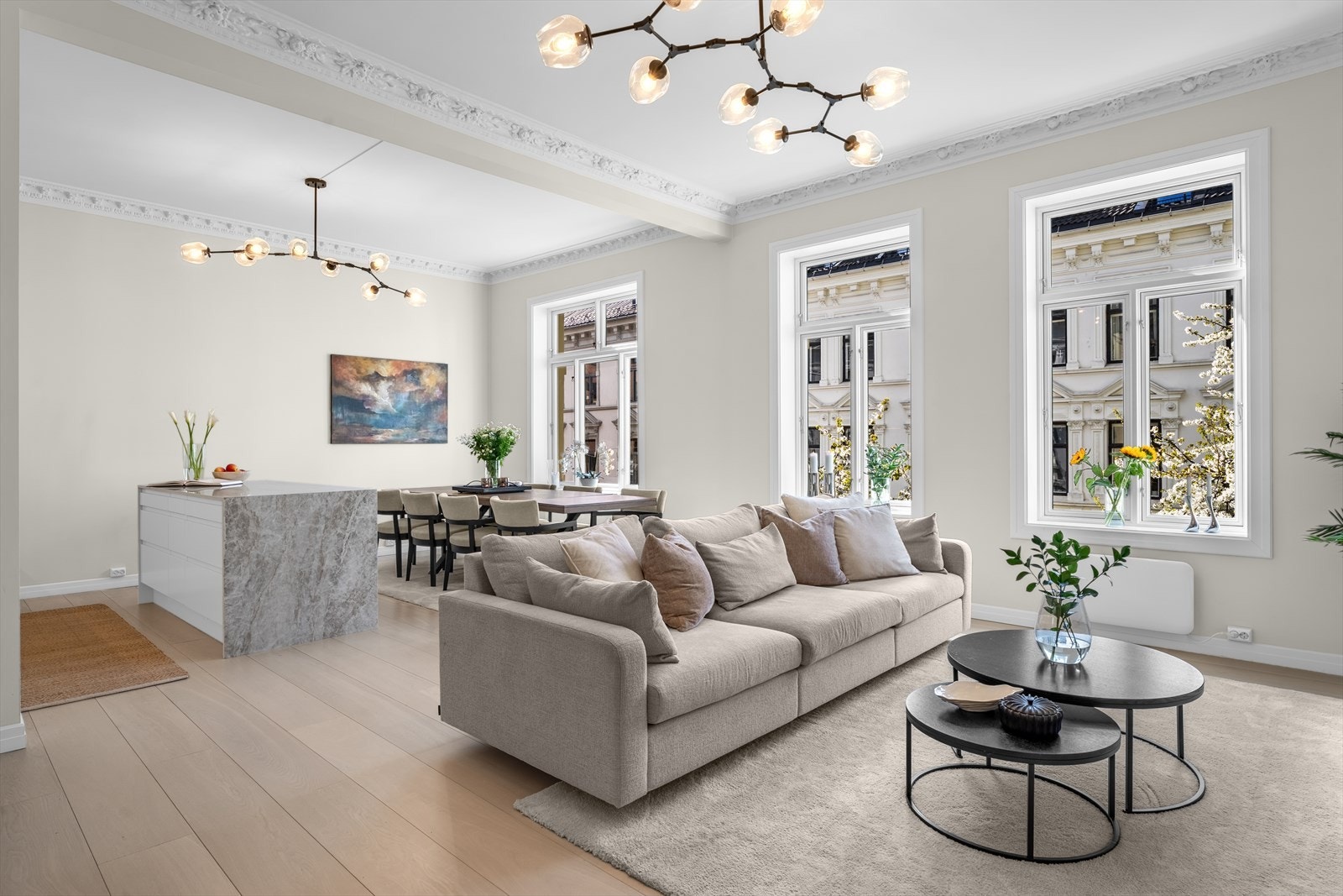 God plass til sittegruppe og flere alternative innredningsmuligheter. Galleribilde