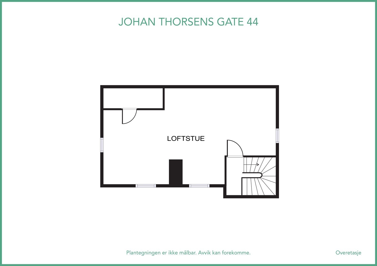 Plantegning loft Galleribilde