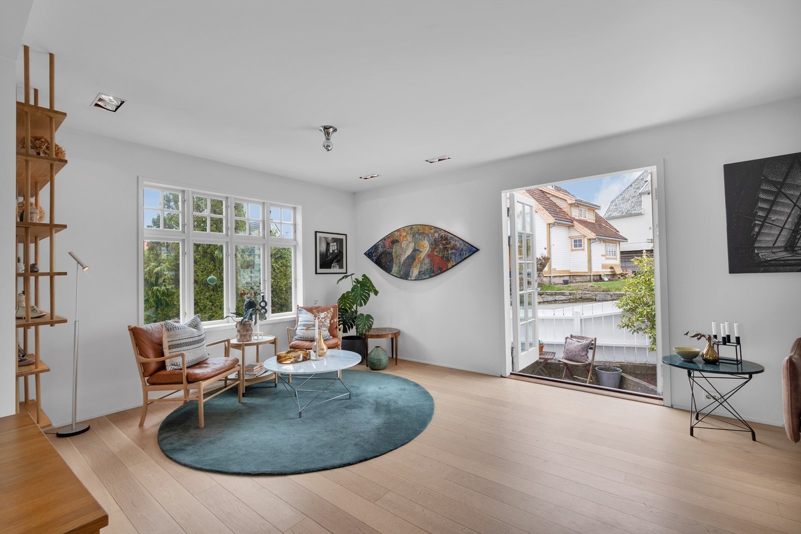 Stue - det meste av belysningen i huset er tilpasset og levert av Creolight. Galleribilde