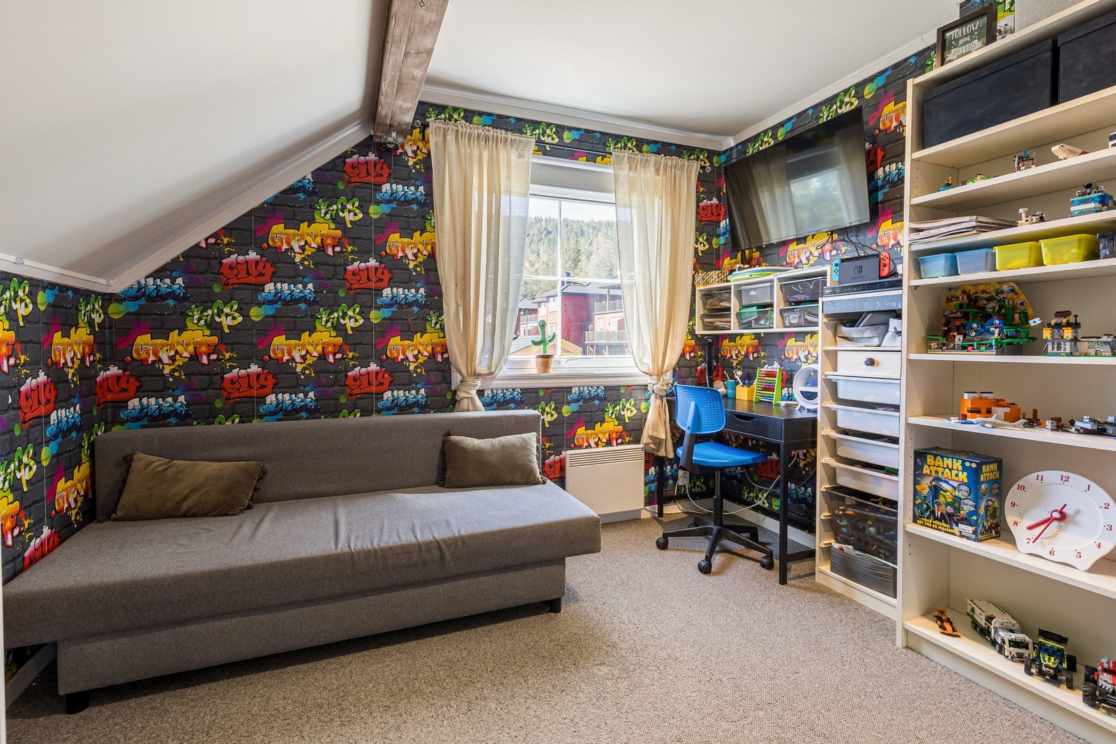 Perfekt som barnerom, gjesterom eller hjemmekontor. Galleribilde
