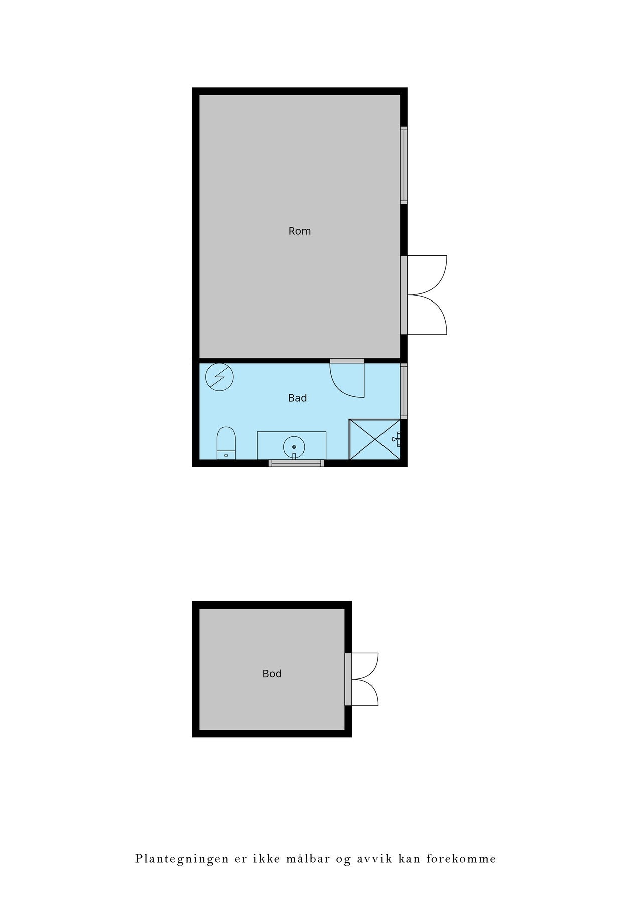 Plantegning uthus Galleribilde