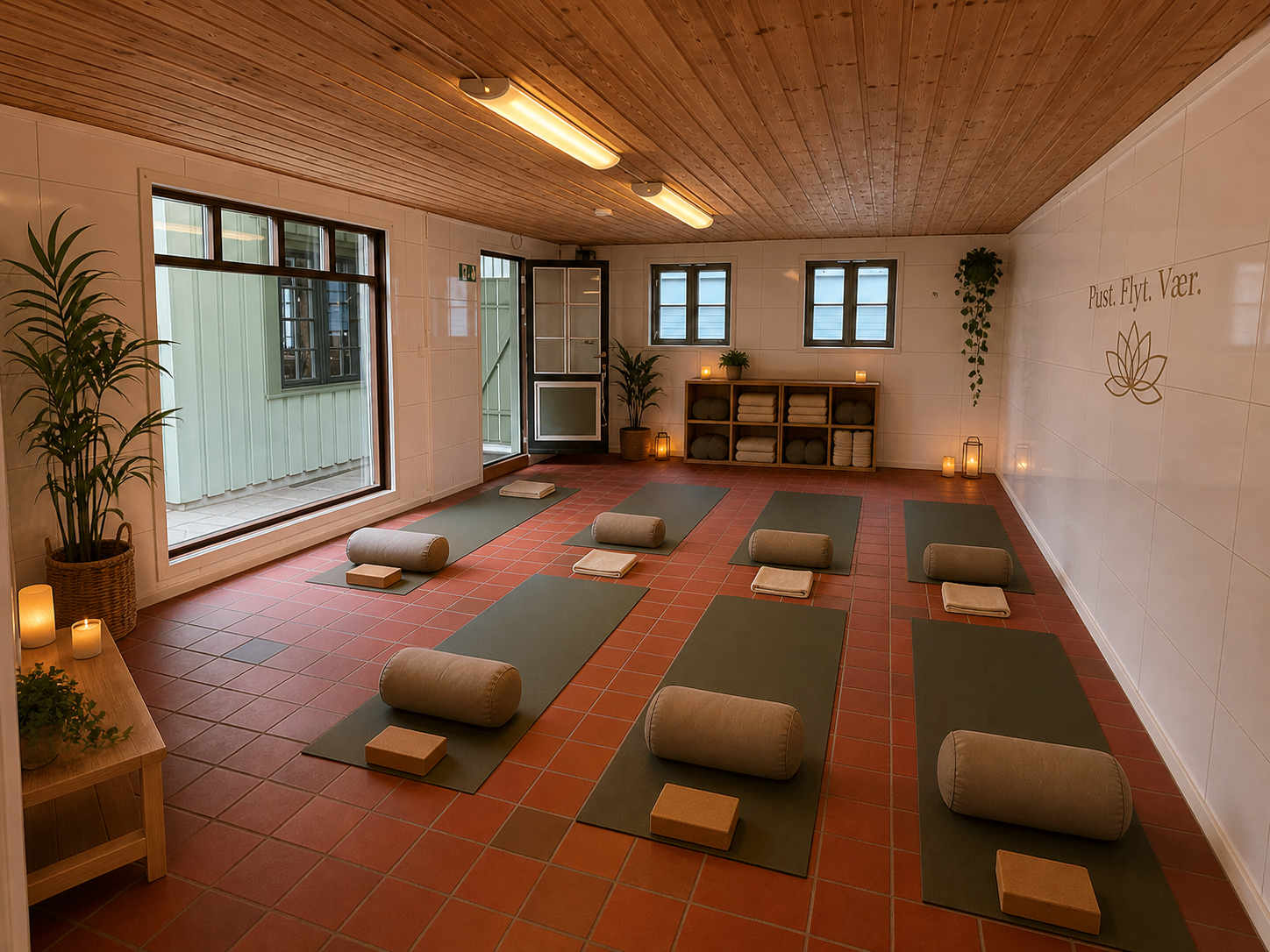 AI visualisering: Yogastudio Galleribilde