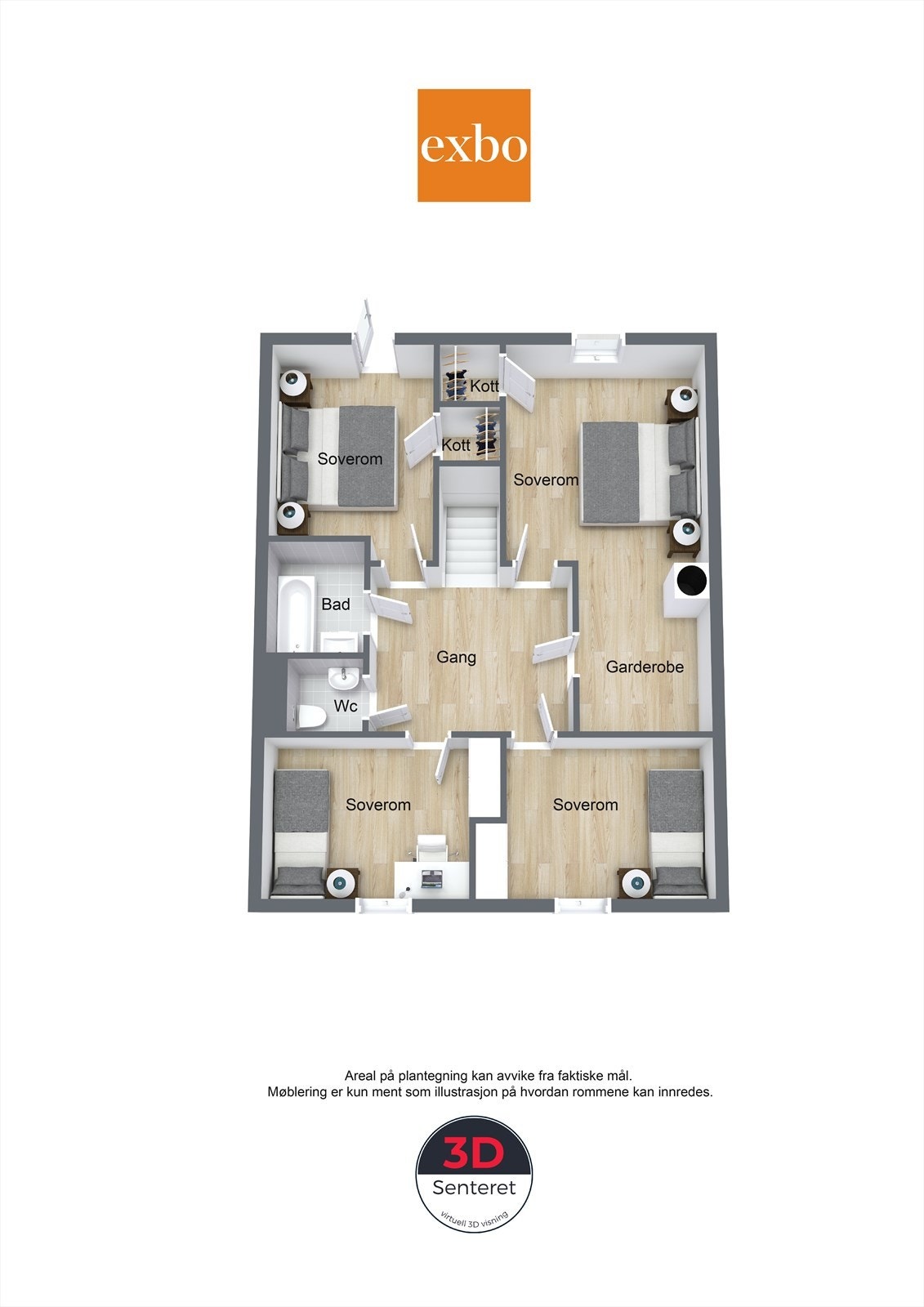 Plantegning 2. etasje Galleribilde