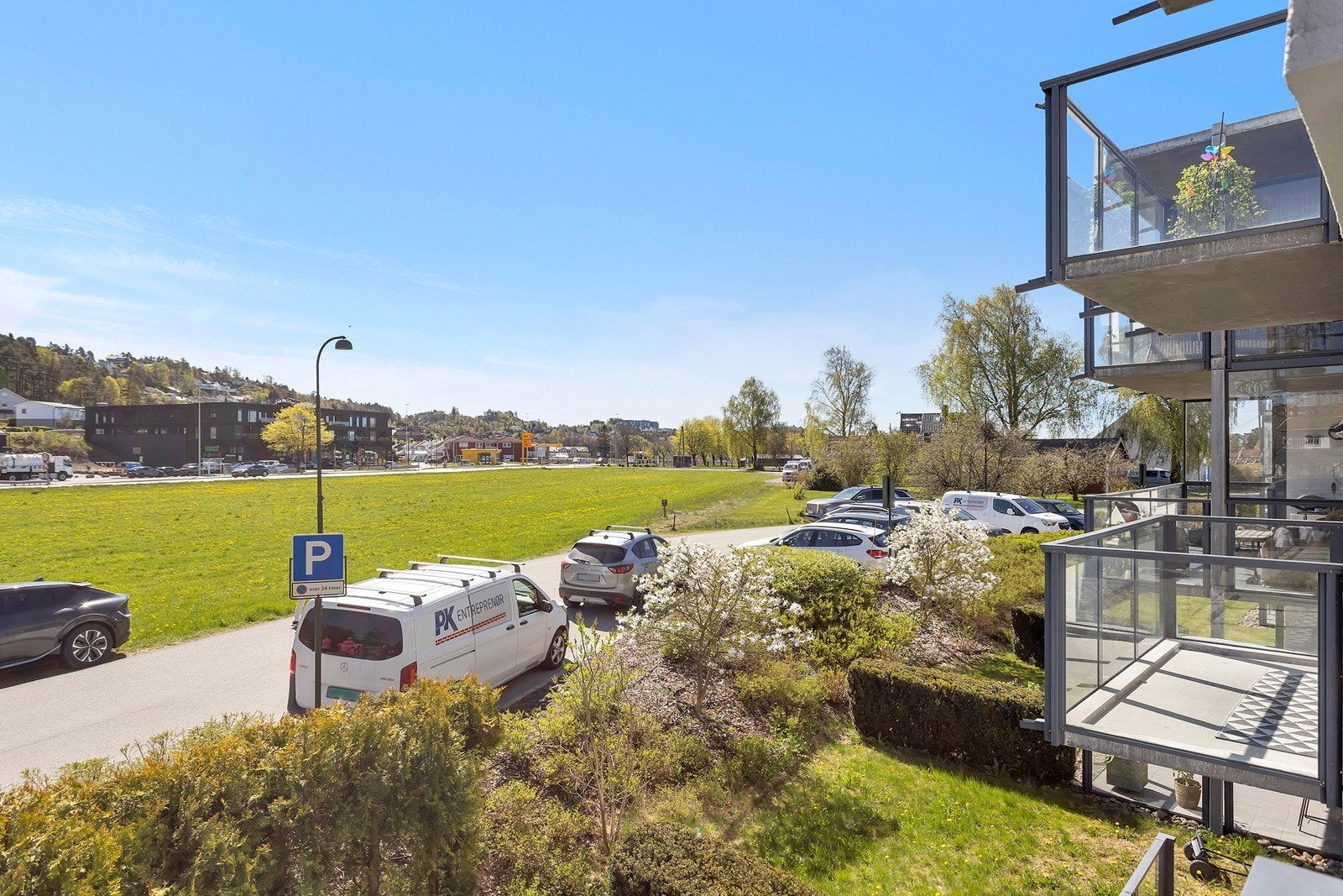 Utsikt fra balkong Galleribilde