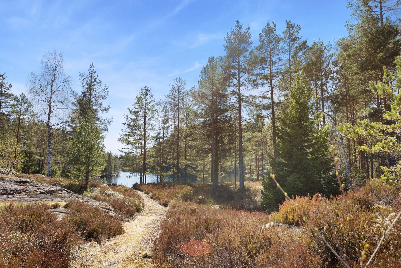 Eiendommen har optimale solforhold med sol fra tidlig morgen til sen kveld, og midtsommers kan solen nytes helt til rundt klokken 21.30. Galleribilde