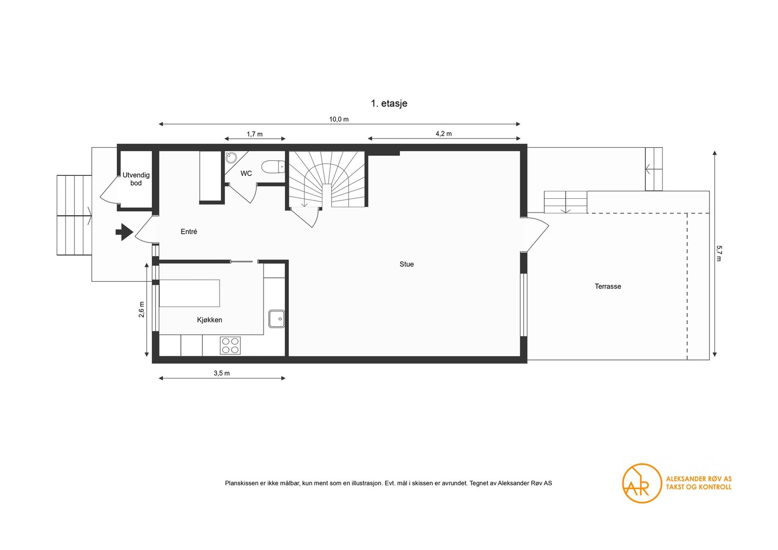 Plantegning 1. etg. Galleribilde