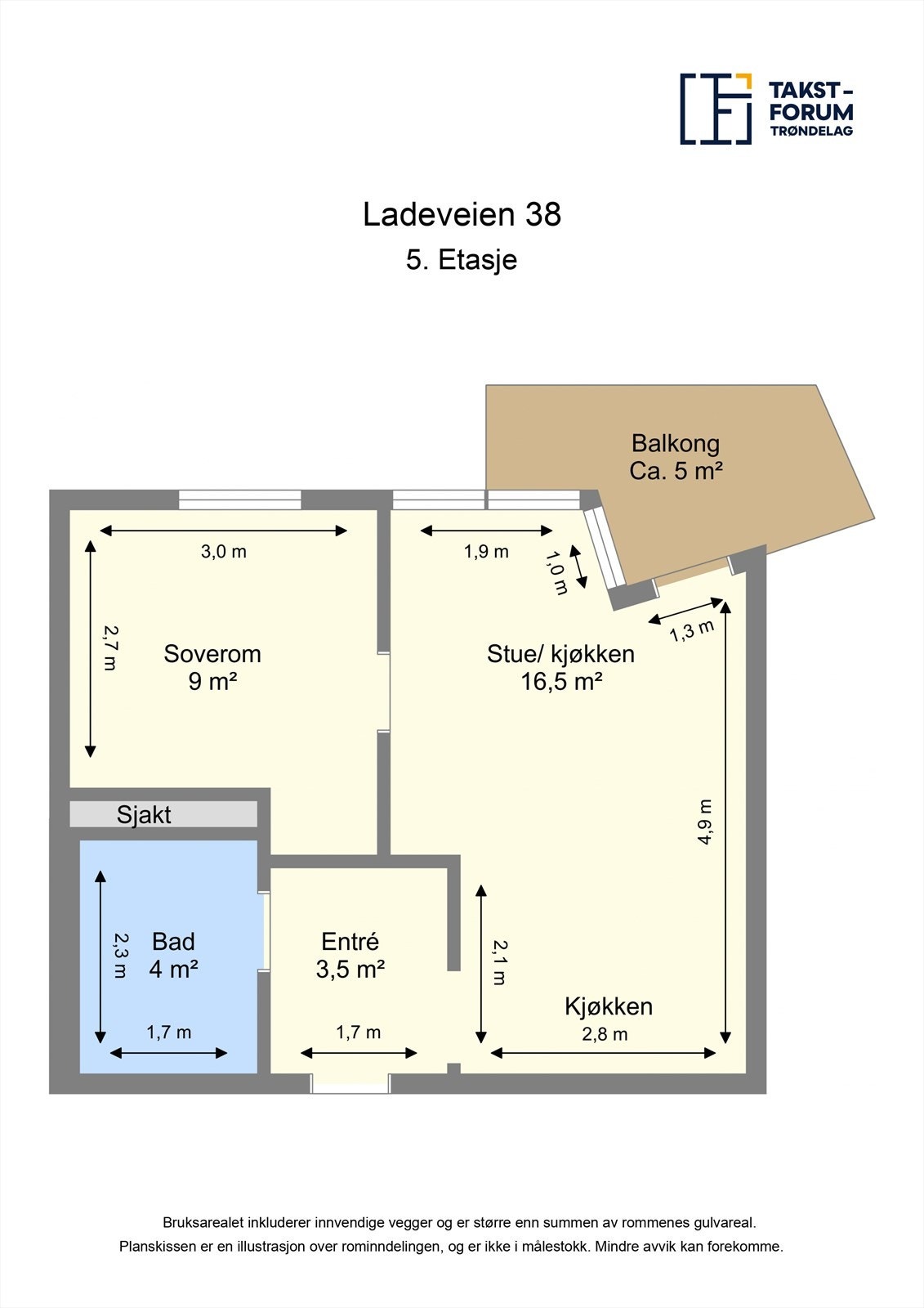 Skissert plantegning. Galleribilde