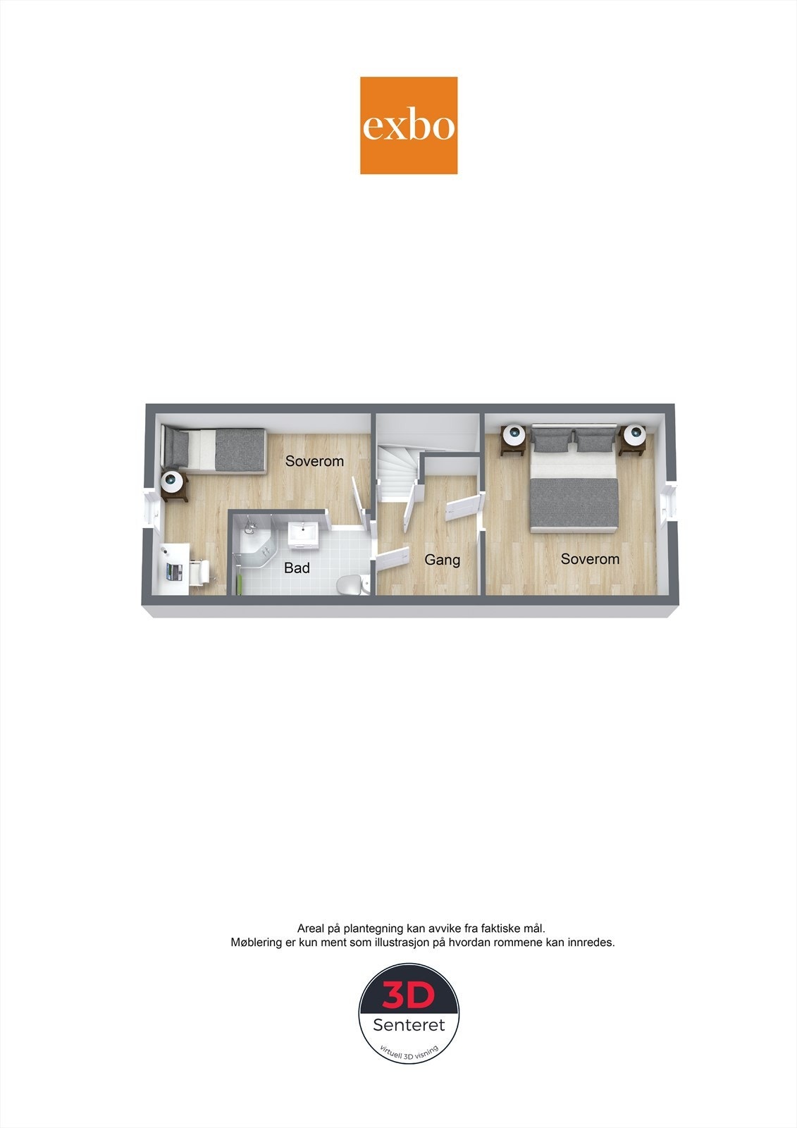 Plantegning loftsetasje Galleribilde