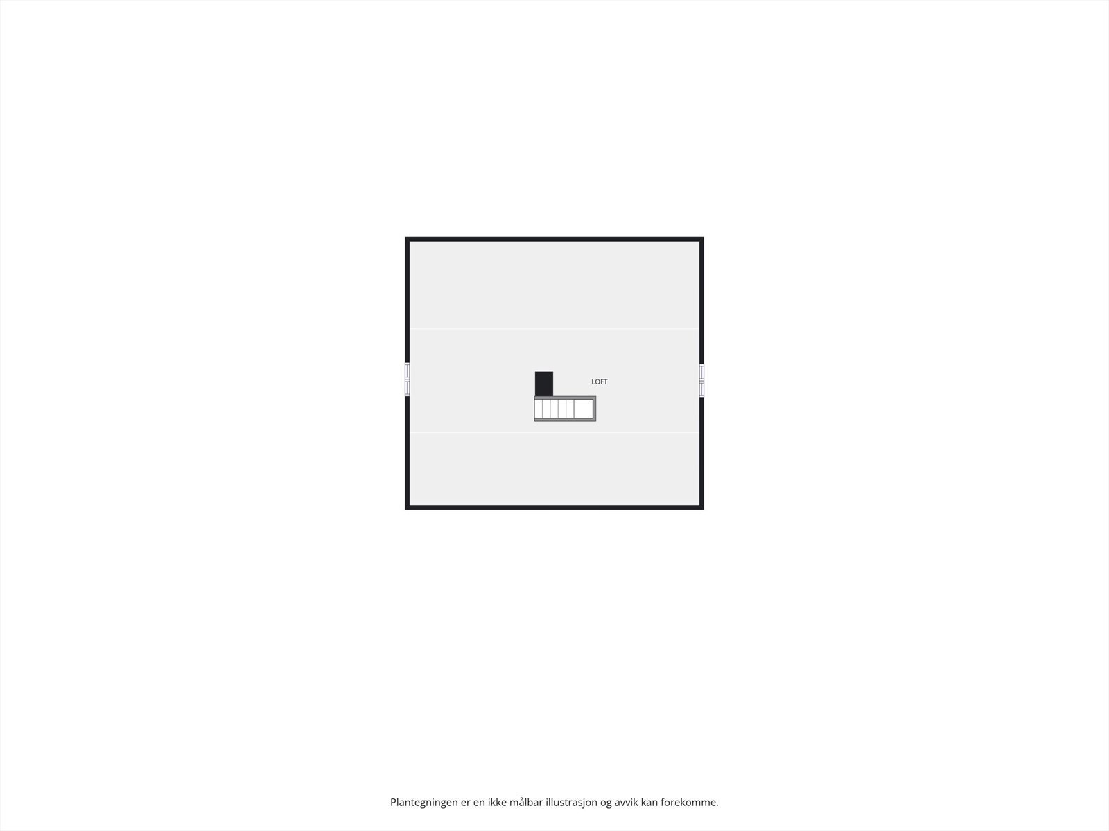 Plantegning loft. Galleribilde