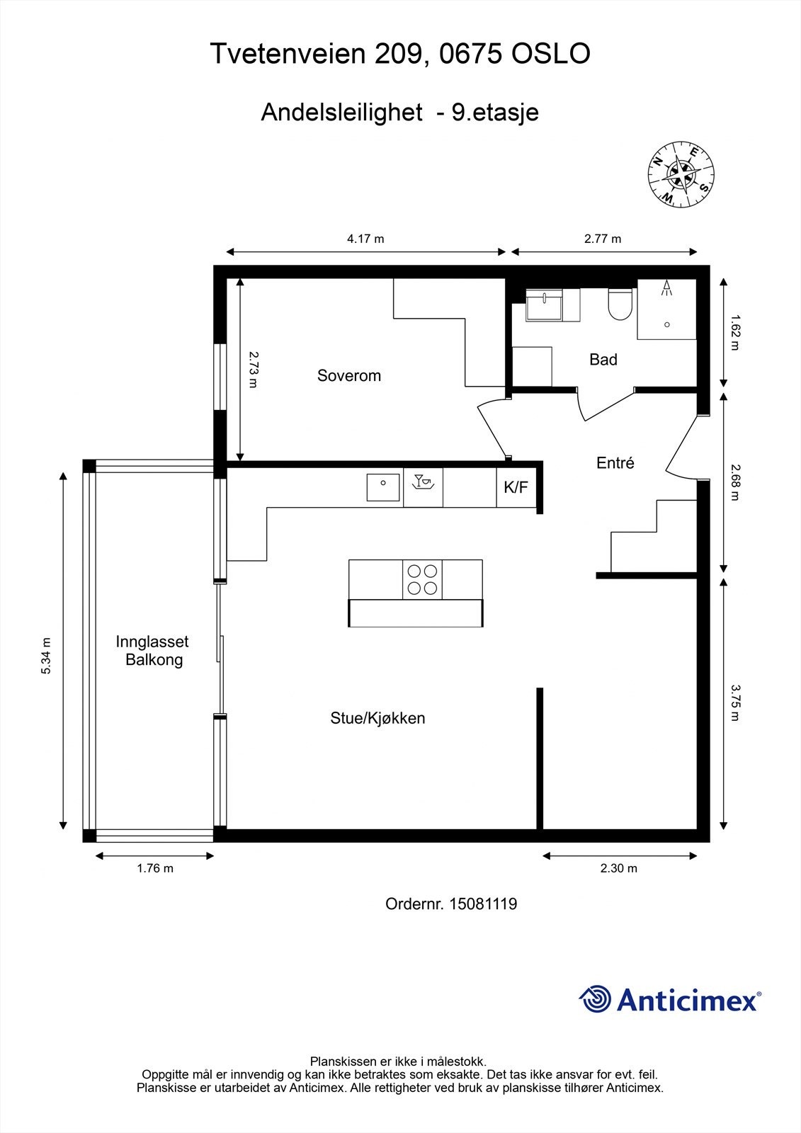 Plantegning Galleribilde