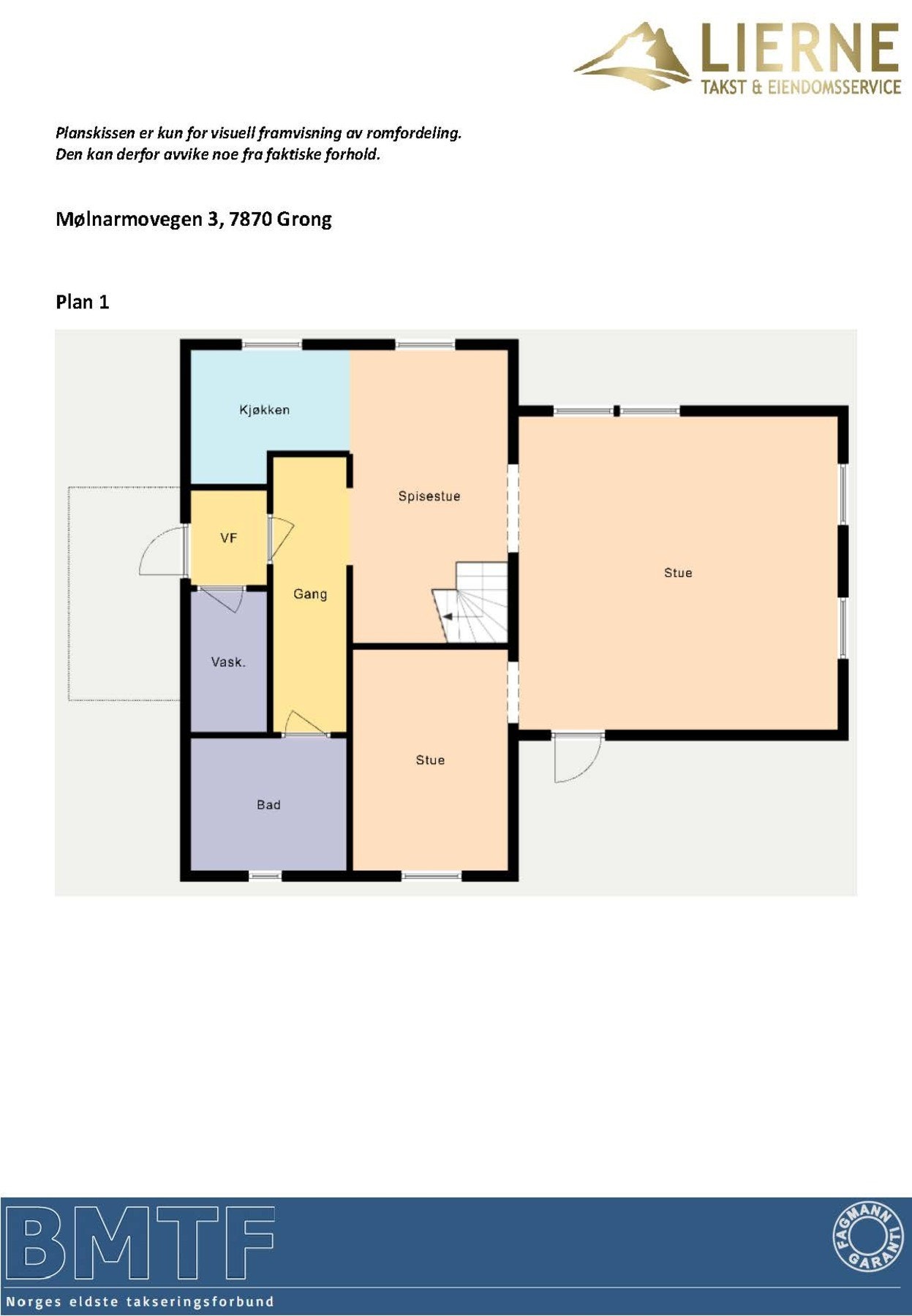 Planskisse - 1.etasje Galleribilde