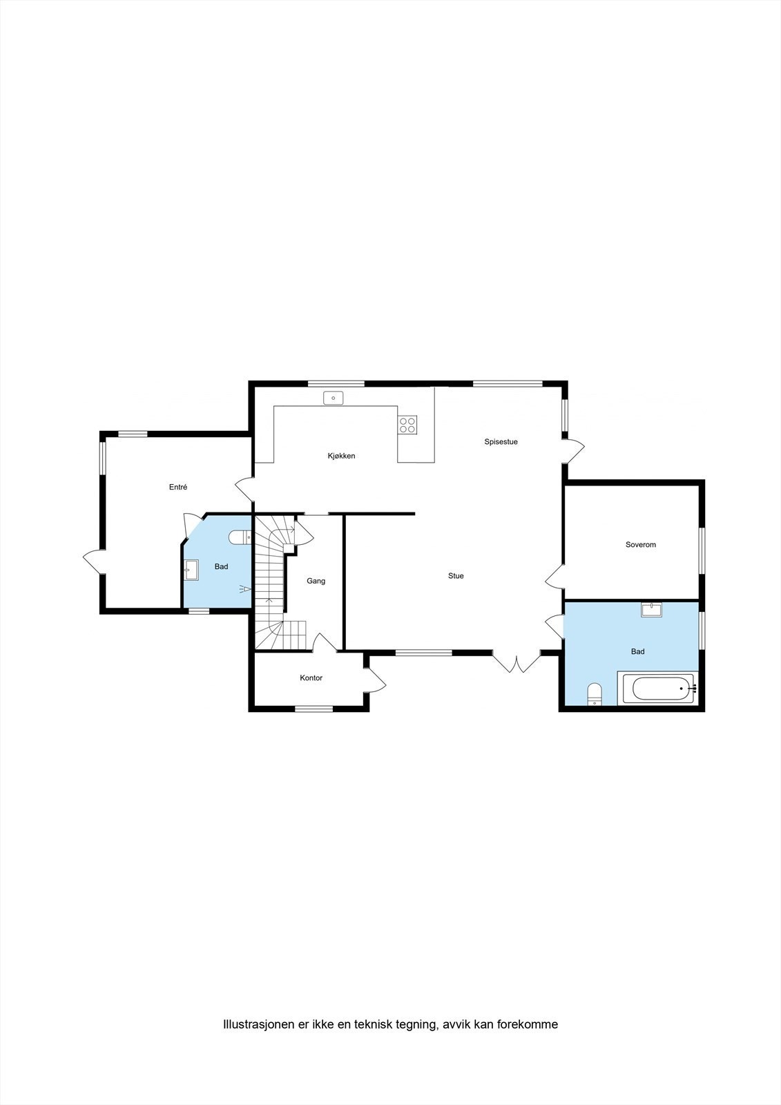Planskisse 1. Etasje Galleribilde