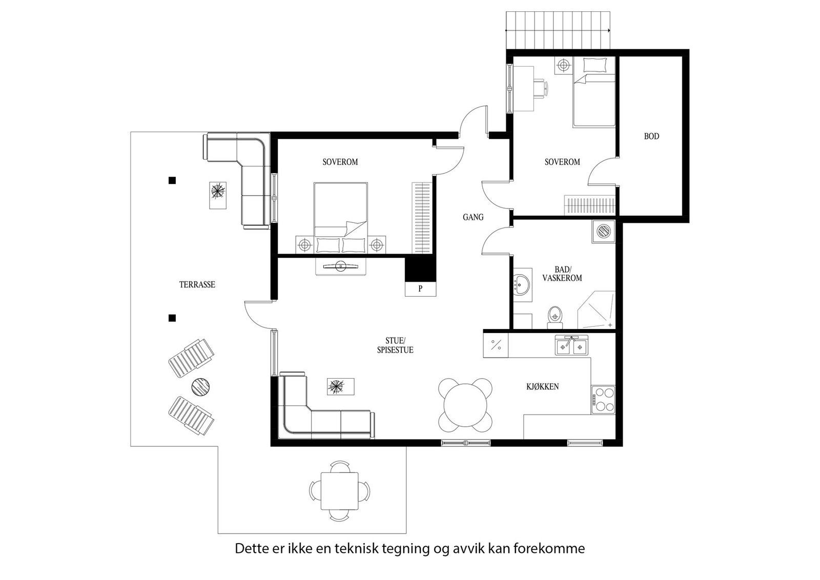 Planløsning for leiligheten Galleribilde