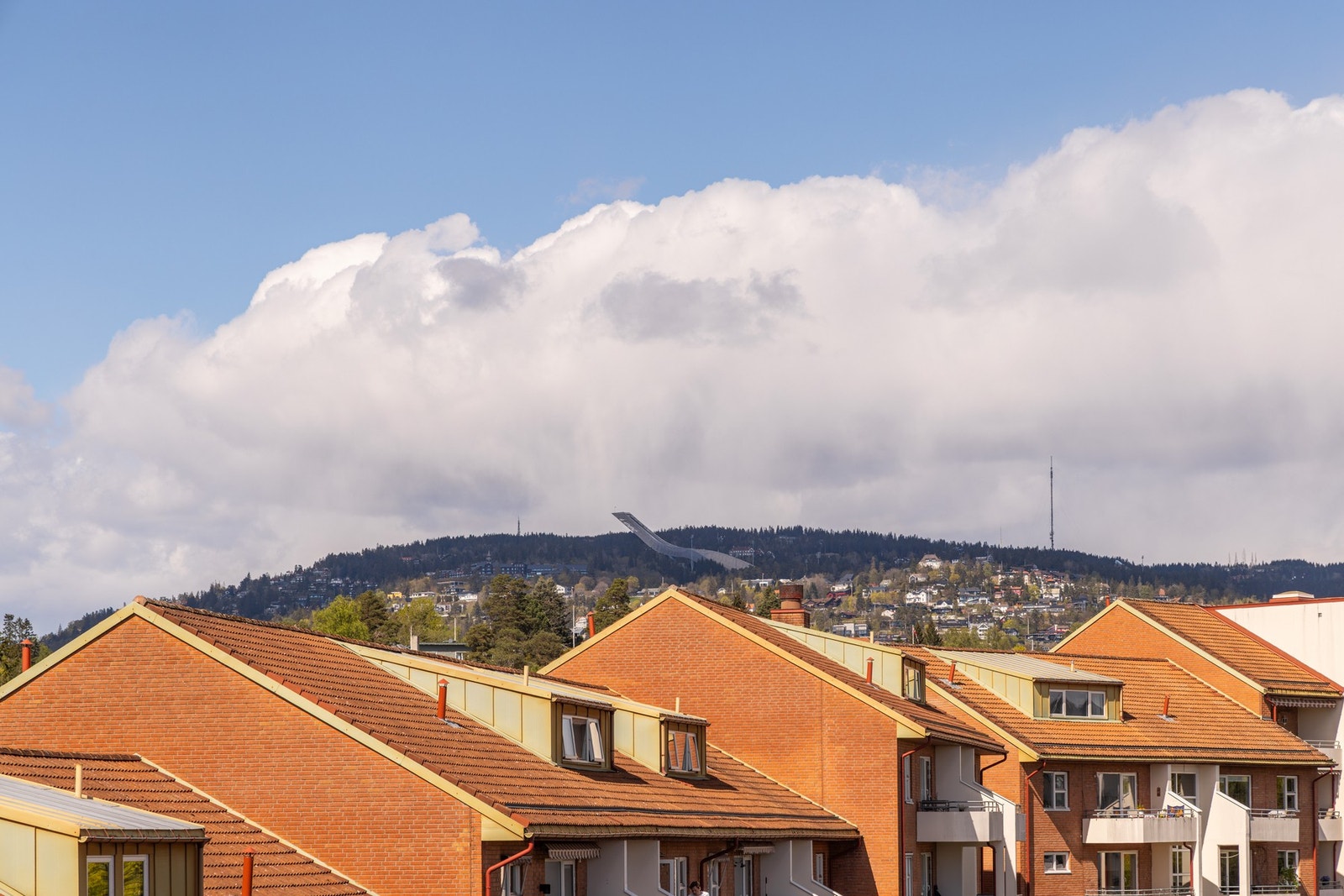 Utsikten er både over Oslofjorden og opp mot Holmenkollen. Galleribilde