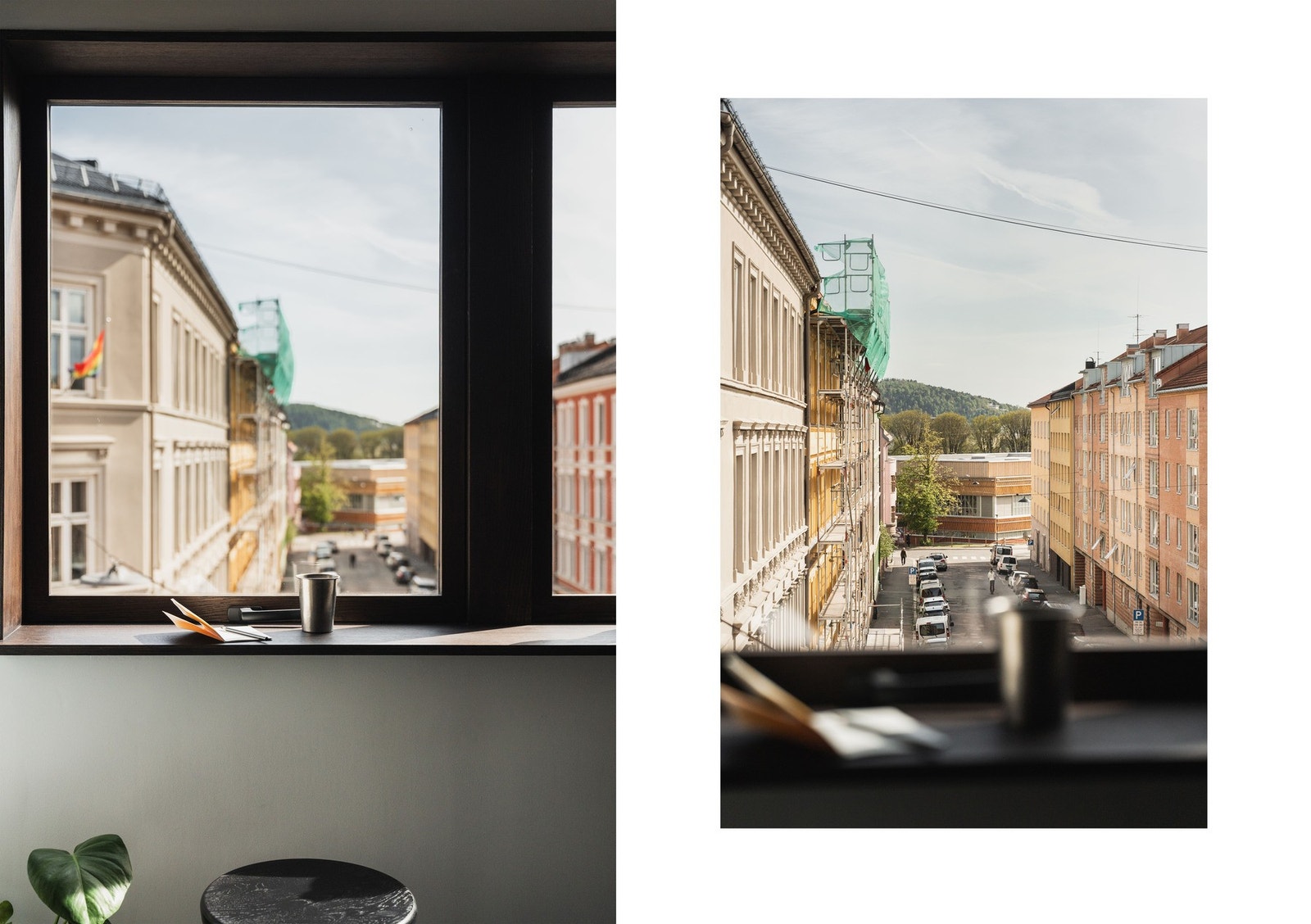 Store vindusflater og lyse vegger gir oppholdsrommet en behagelig romfølelse. Galleribilde