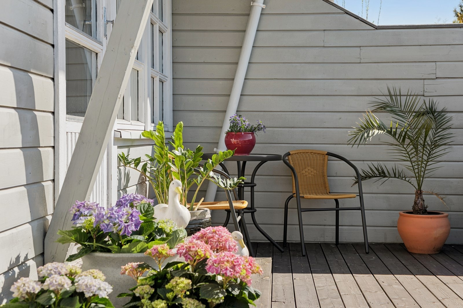 Her er det rikelig med plass for utemøbler og beplantning. Galleribilde