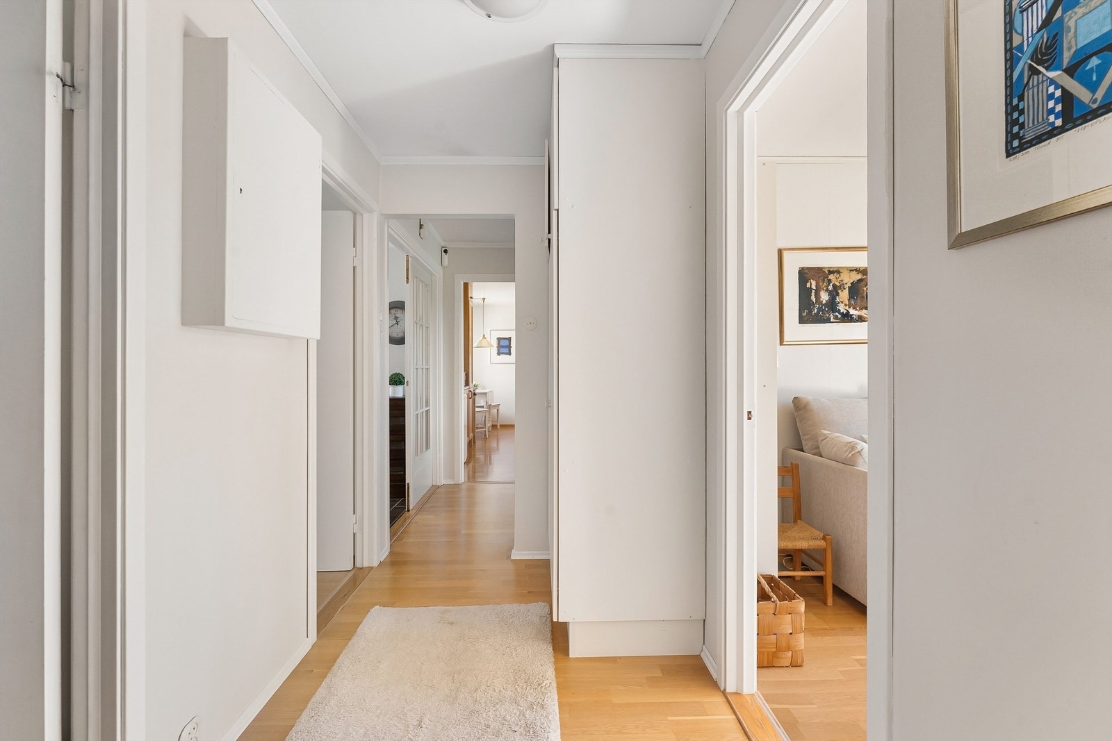 Soverommene er samlet i en egen, adskilt fløy av huset. Galleribilde