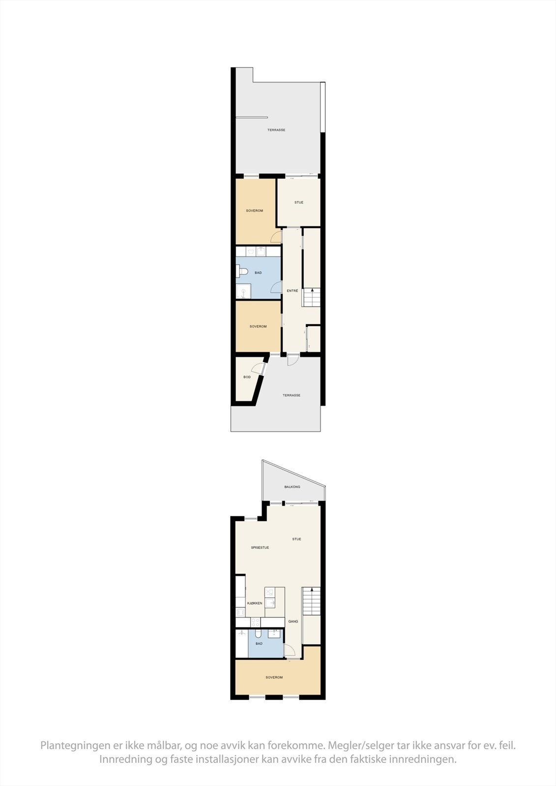 Plantegning 1- og 2. etasje. Galleribilde