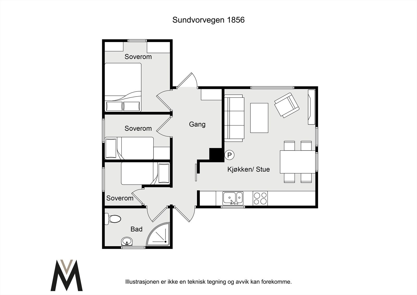Plantegning Galleribilde