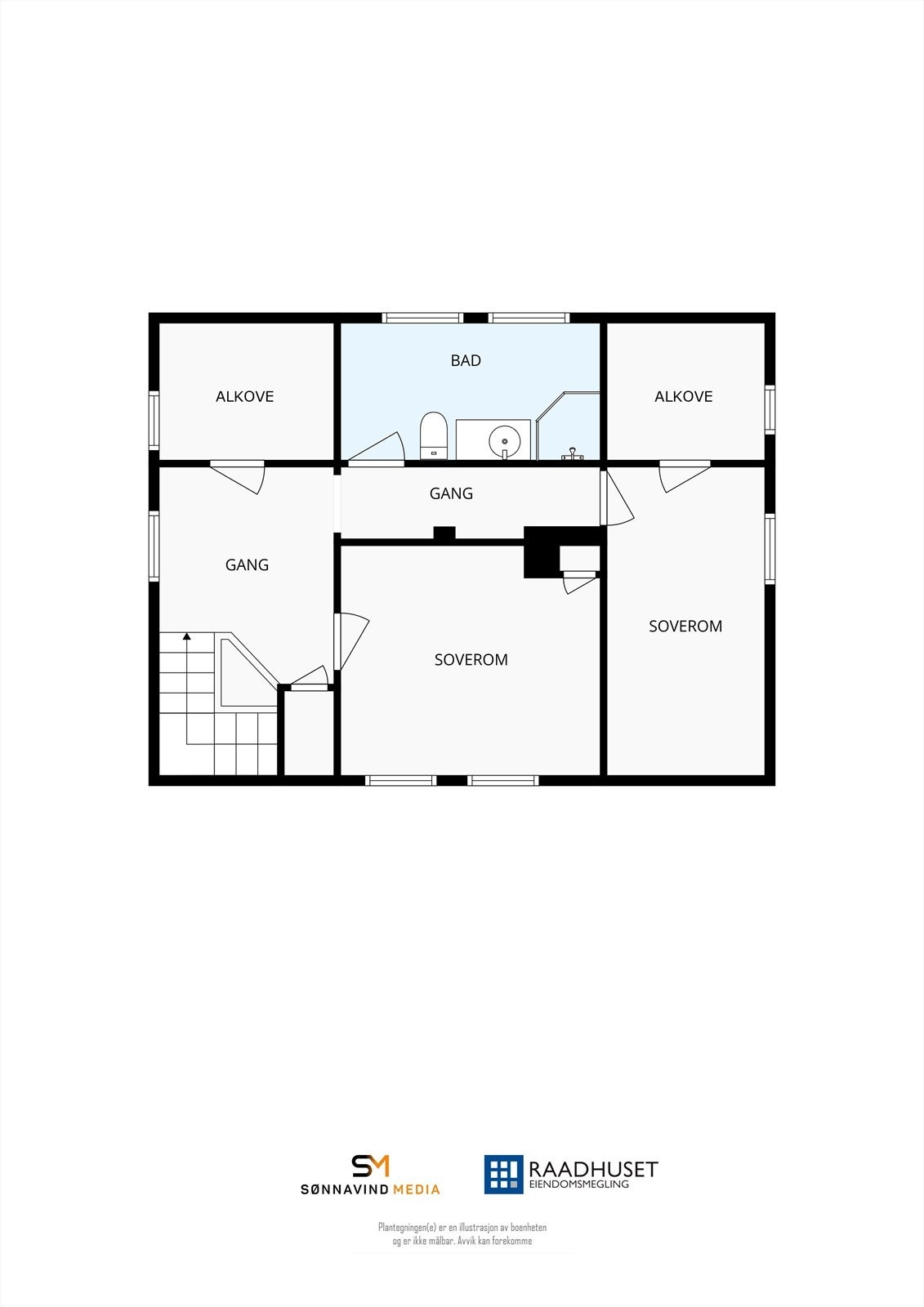 2D Plantegning | 2. Etasje Galleribilde