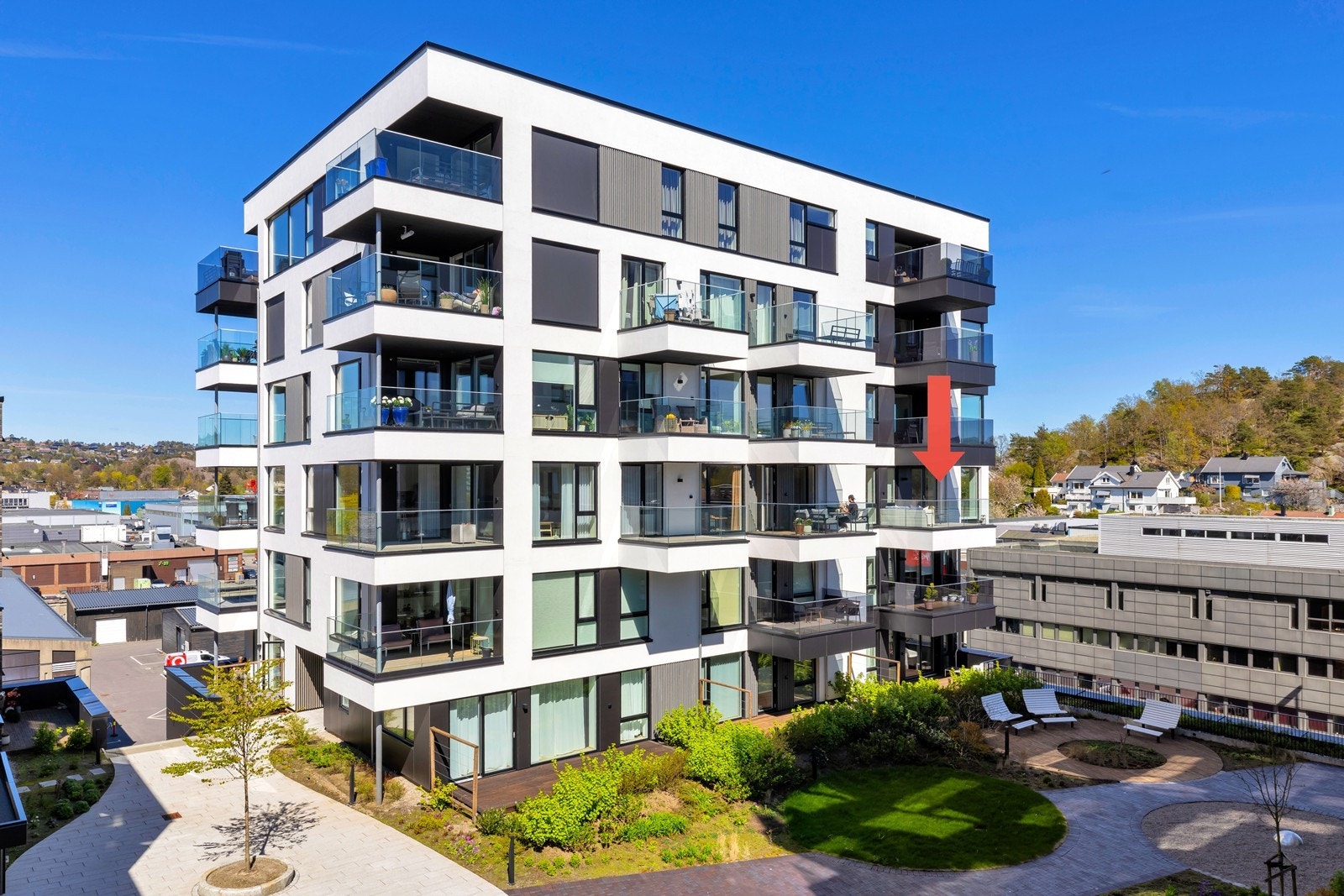 Plassering i bygget. Galleribilde