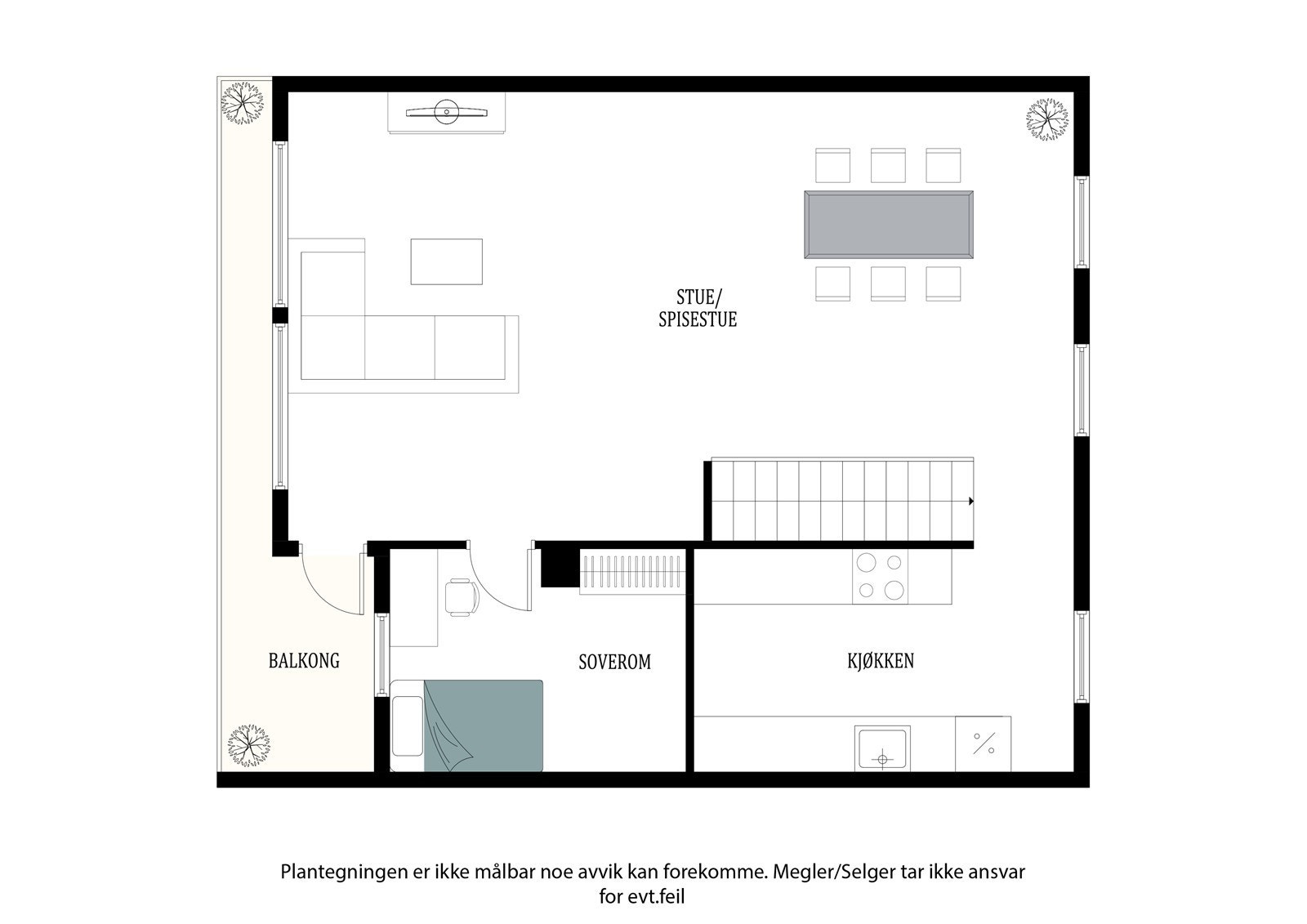Plantegning 2 etasje Galleribilde