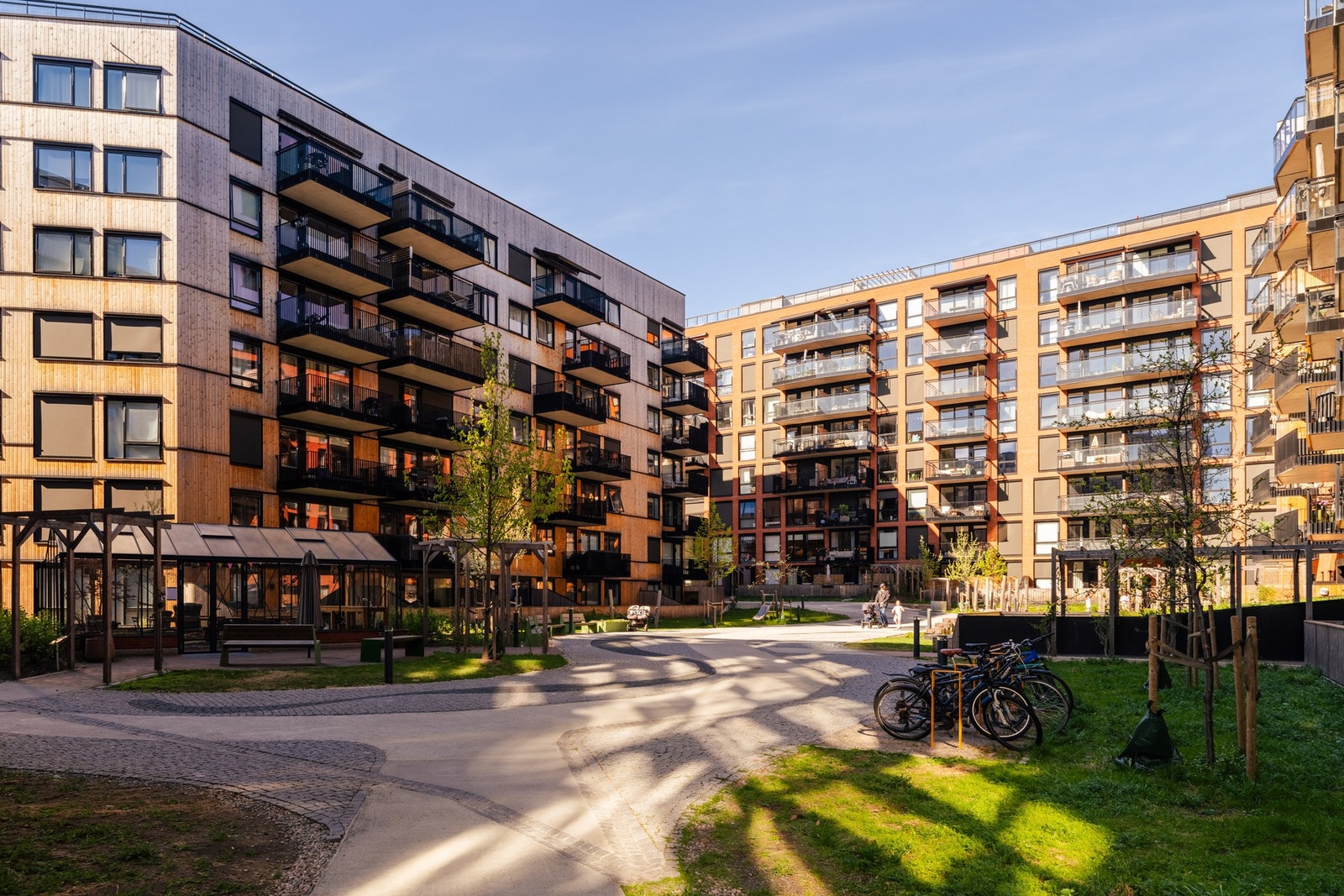 Borettslaget har flotte og opparbeidede fellesområder. Galleribilde