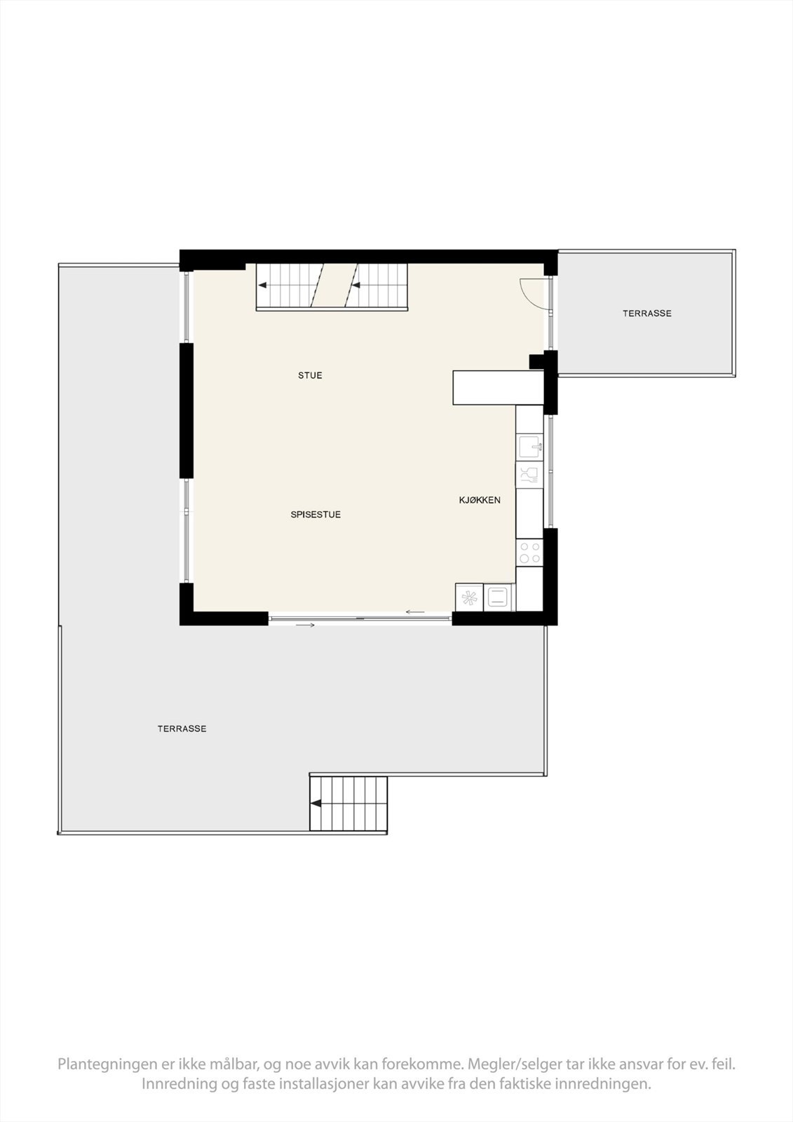 Plantegning første etasje. Galleribilde