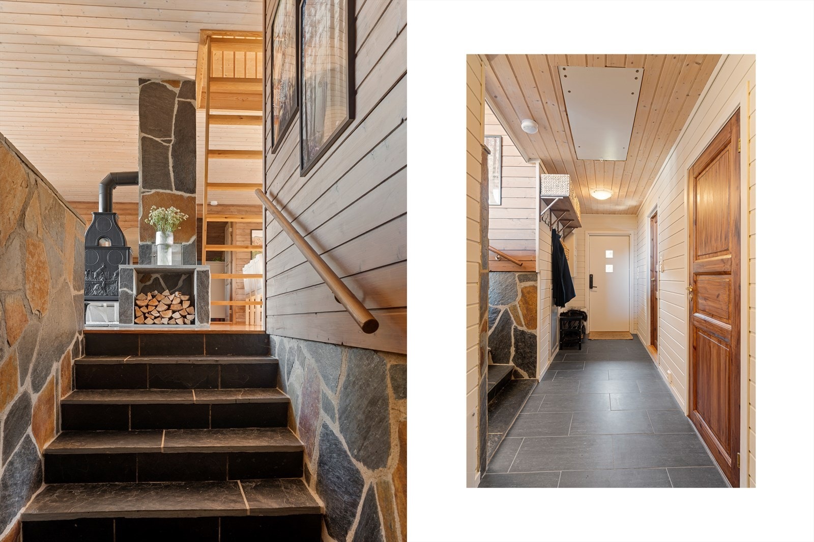 Hyggelig planløsning med to halvetasjer. Romslig entré/gang med plass til yttertøy. Galleribilde
