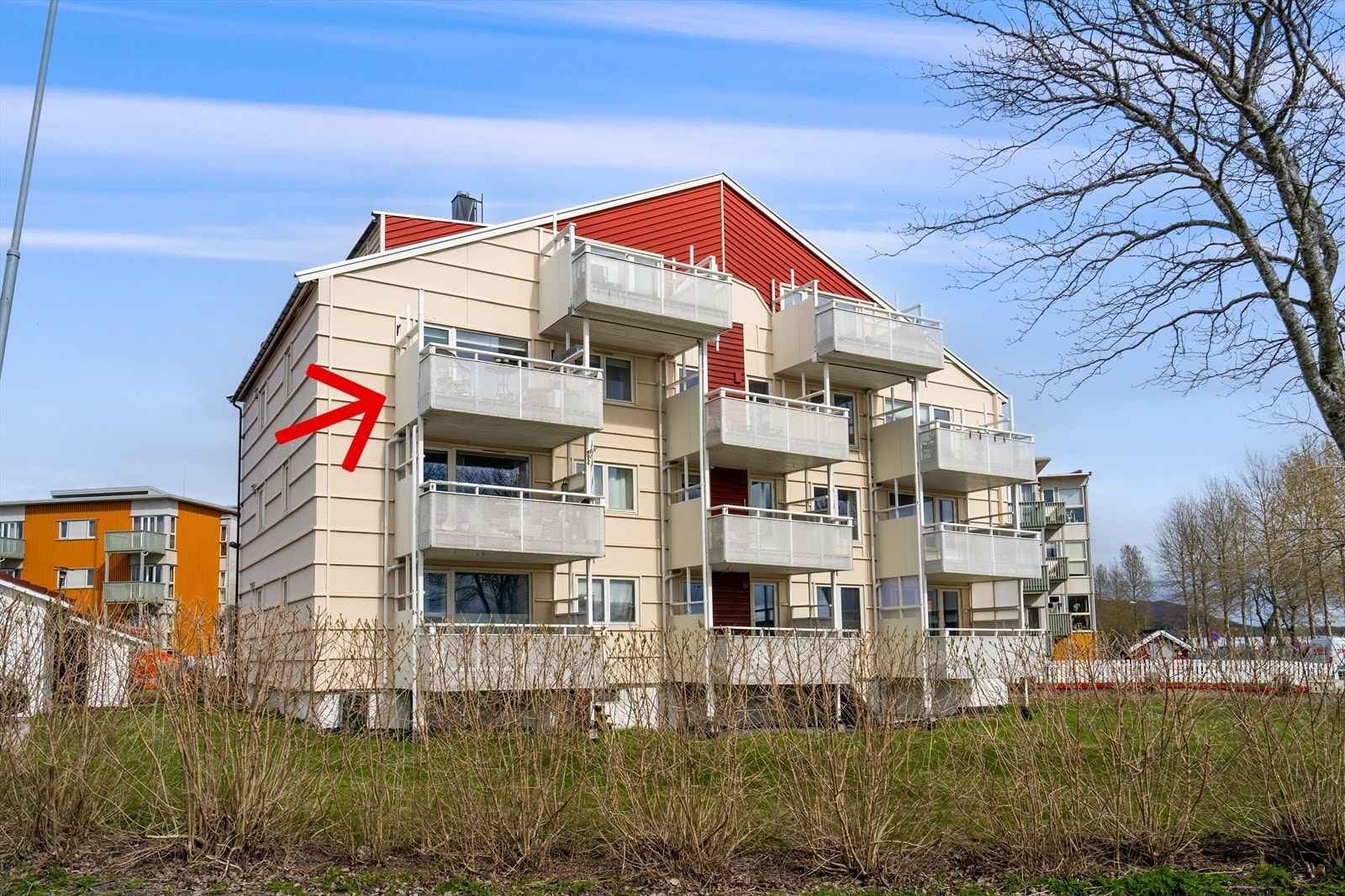 Fasade bakside av bygget Galleribilde
