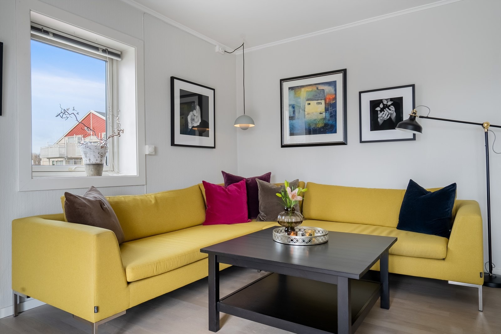 Koselig sittegruppe i stuen Galleribilde