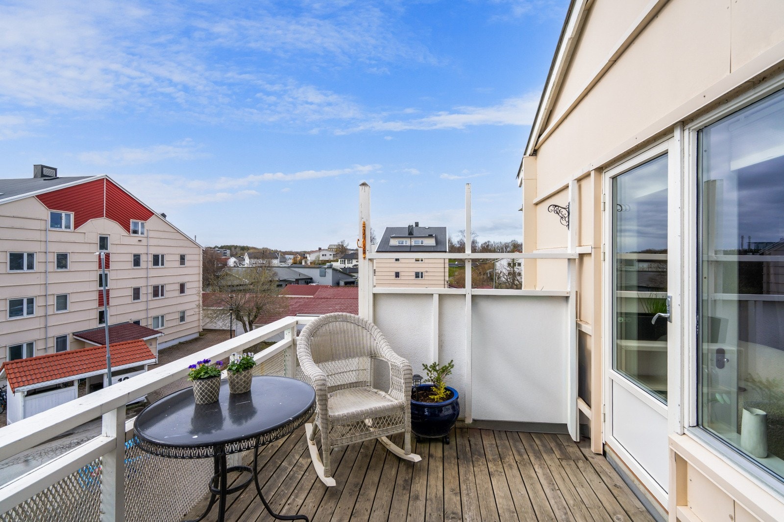 Godt med møbleringsmuligheter på balkongen Galleribilde