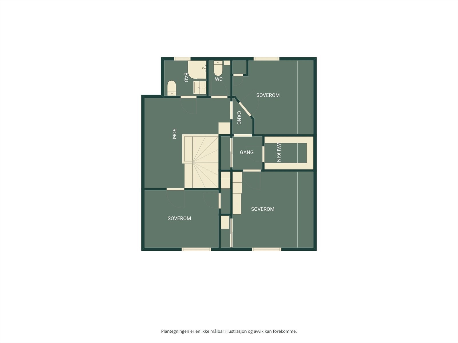 Plantegning 2.etasje Galleribilde