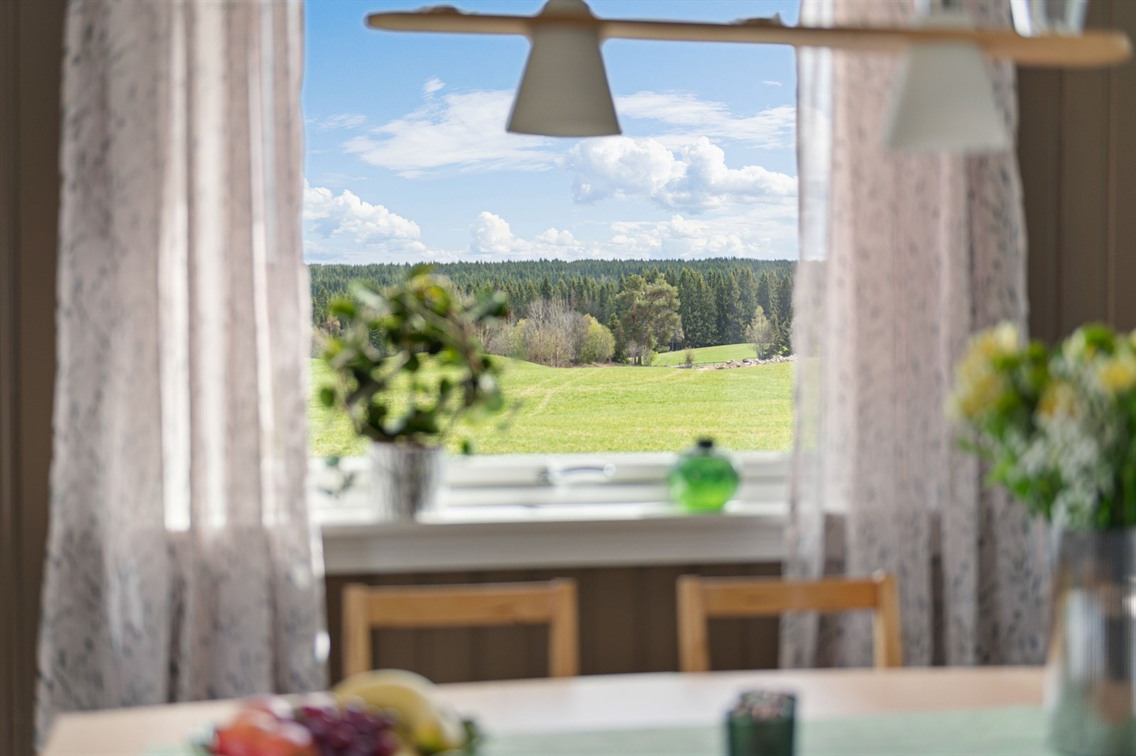 Utsikten til kulturlandskapet og naturen i hverdagen er upåbeklagelig. Galleribilde