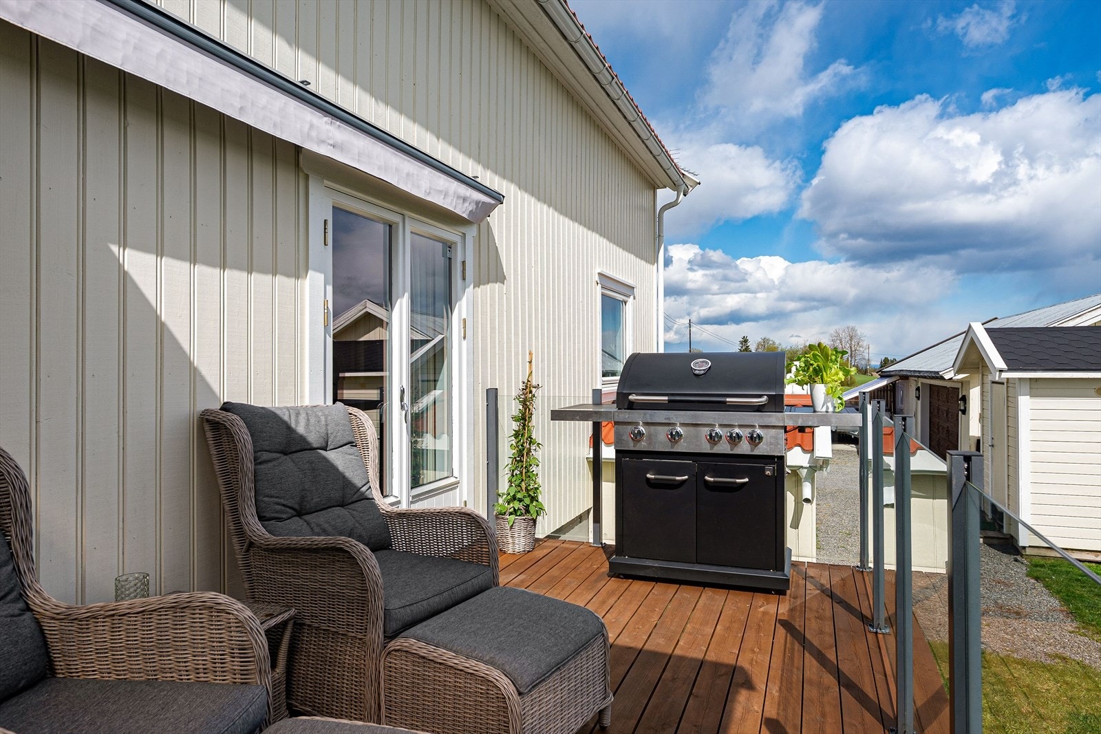 Plass til grill og møblement. Galleribilde