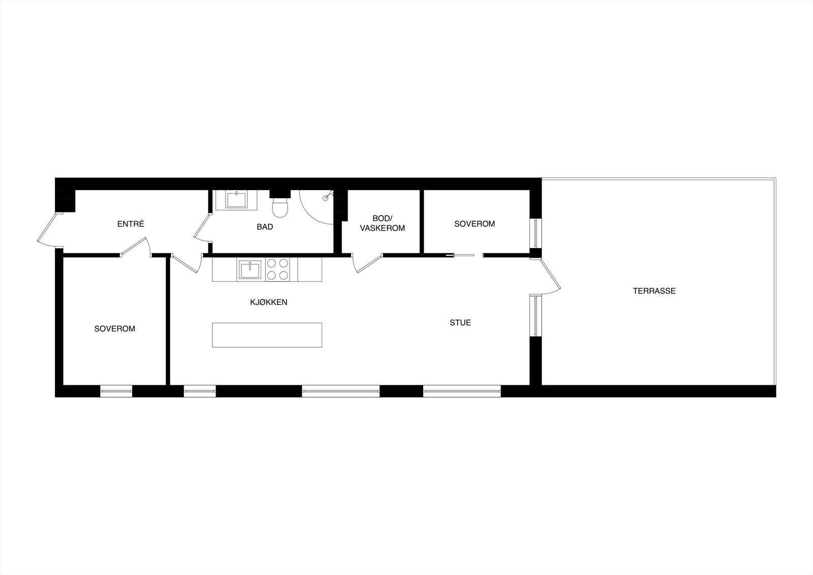 Plantegning 3.etg Galleribilde