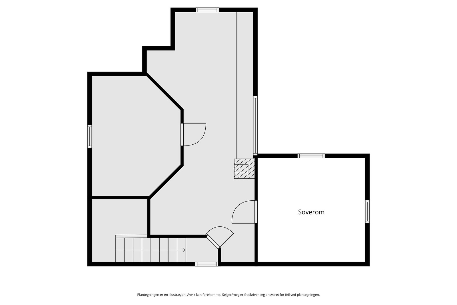 Plantegning loft Galleribilde