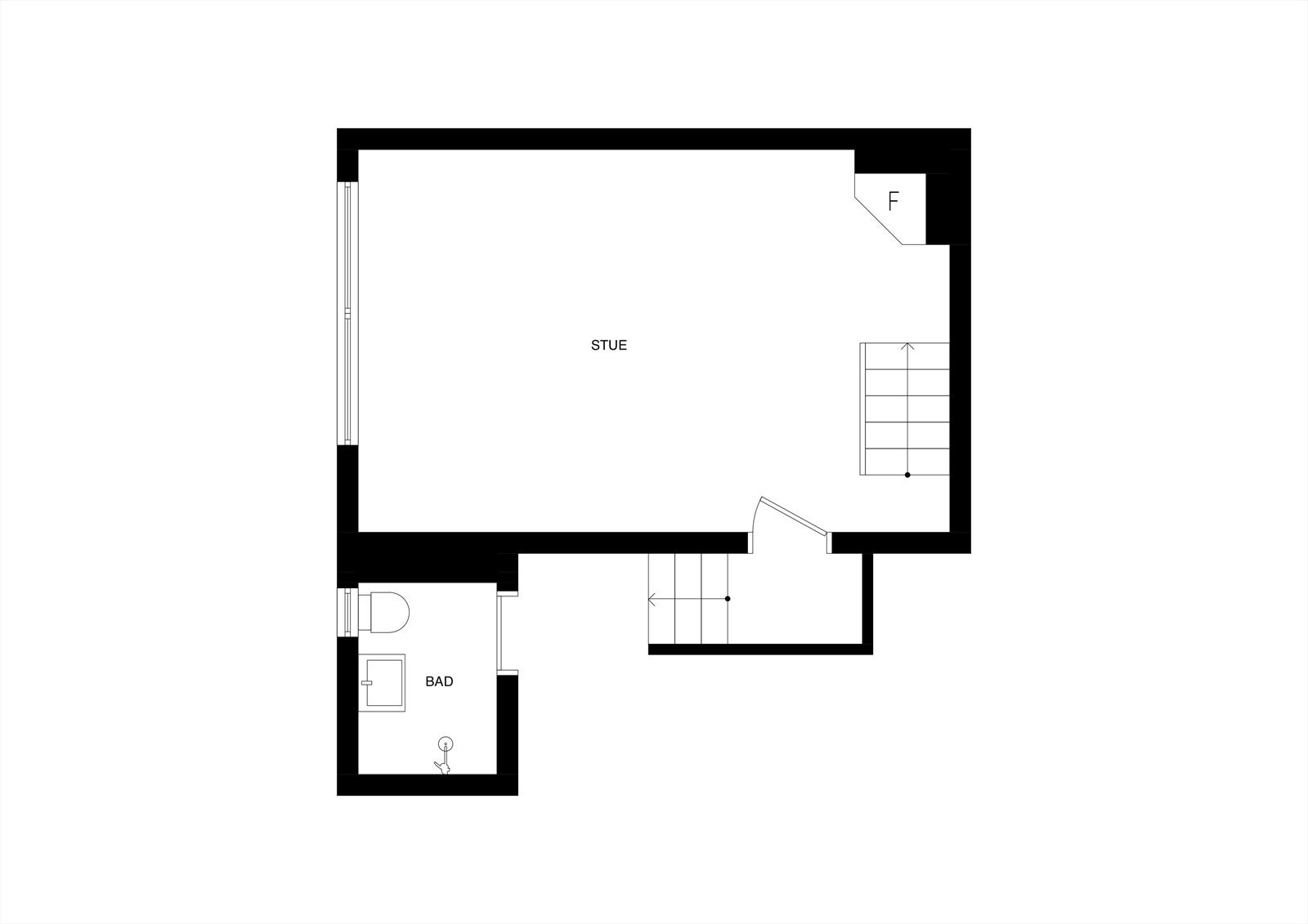 Plantegning aneks Galleribilde
