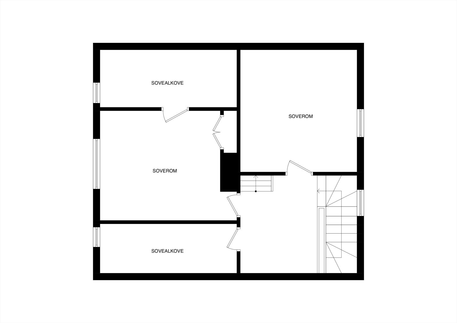 Plantegning 2. etasje Galleribilde