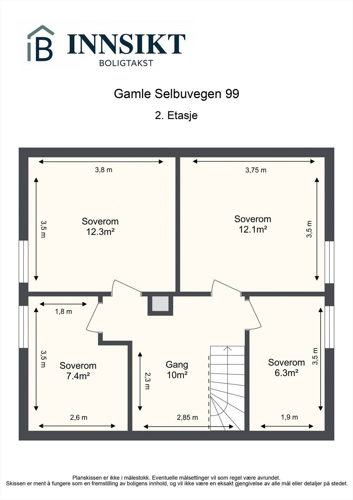 Planskisse 2. etasje Galleribilde