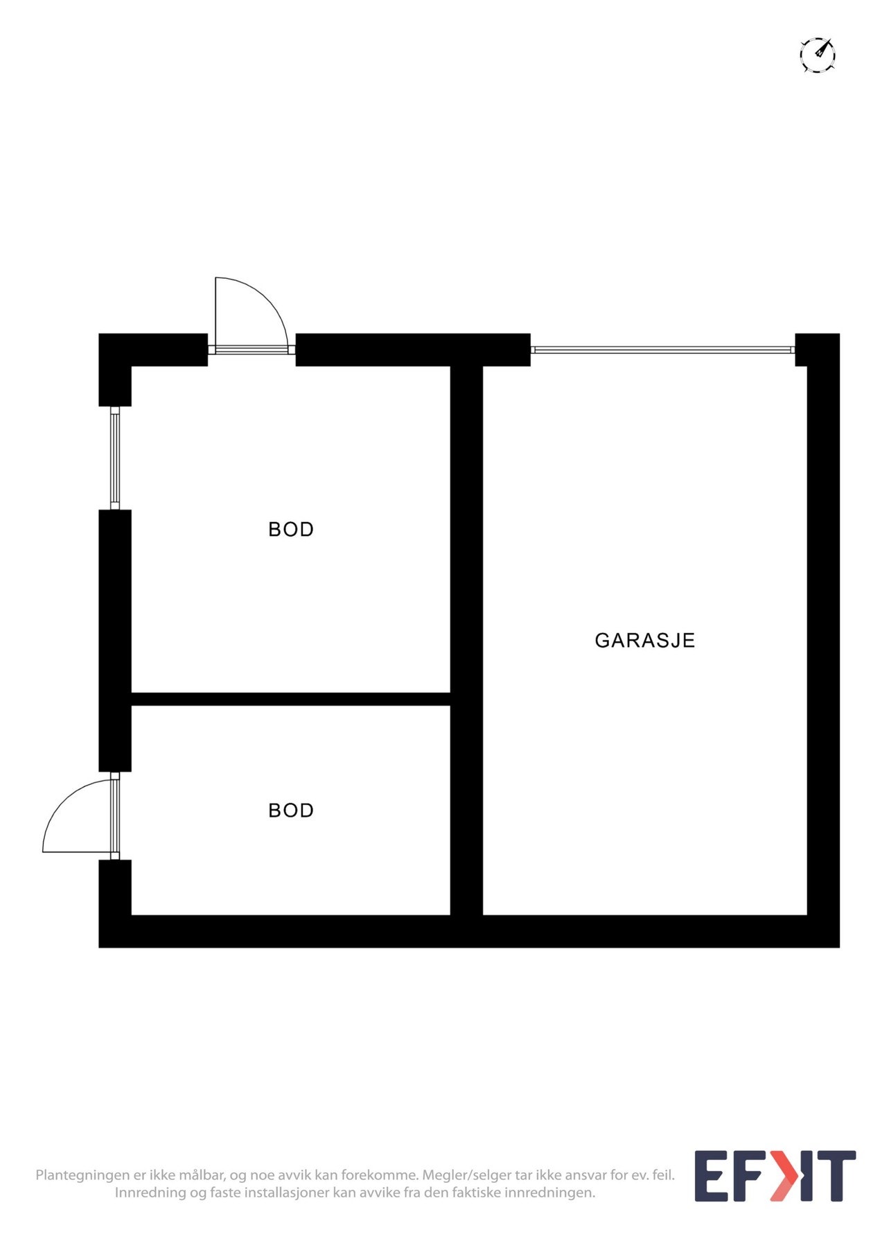 Plantegning garasje Galleribilde